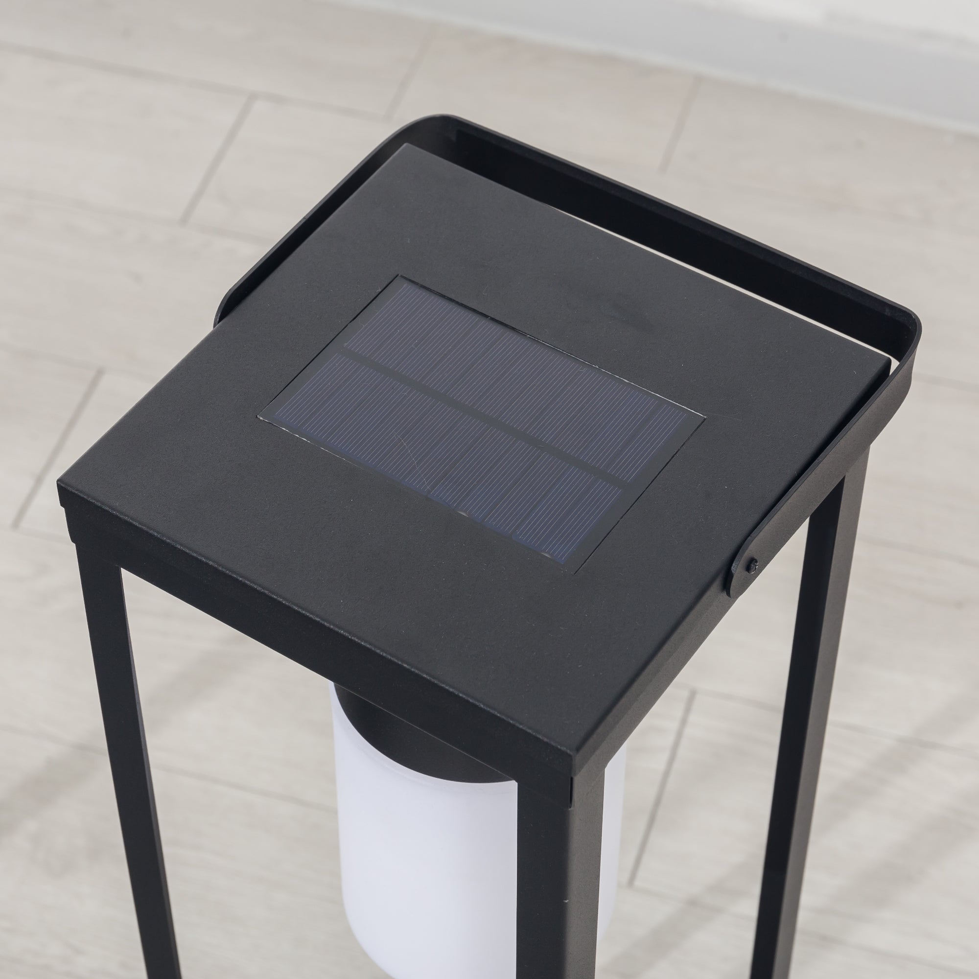 LED Solar Laterne groß / Stehleuchte Gartenleuchte