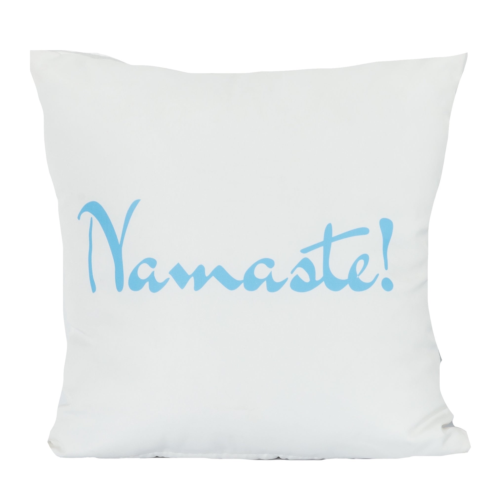 Kissenbezüge / Deko Kissen / Zierkissen Namaste hellblau