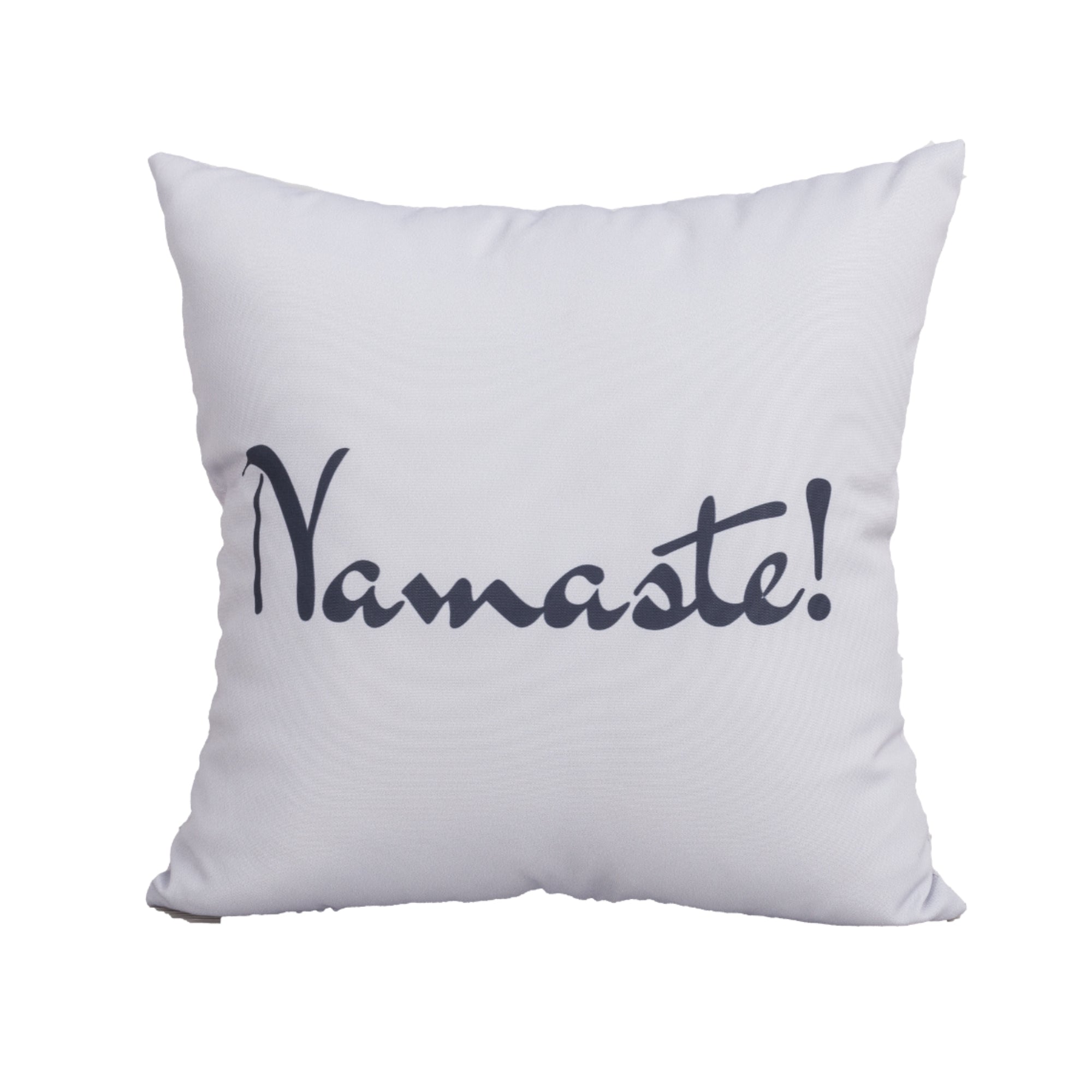 Kissenbezüge / Deko Kissen / Zierkissen Namaste grau