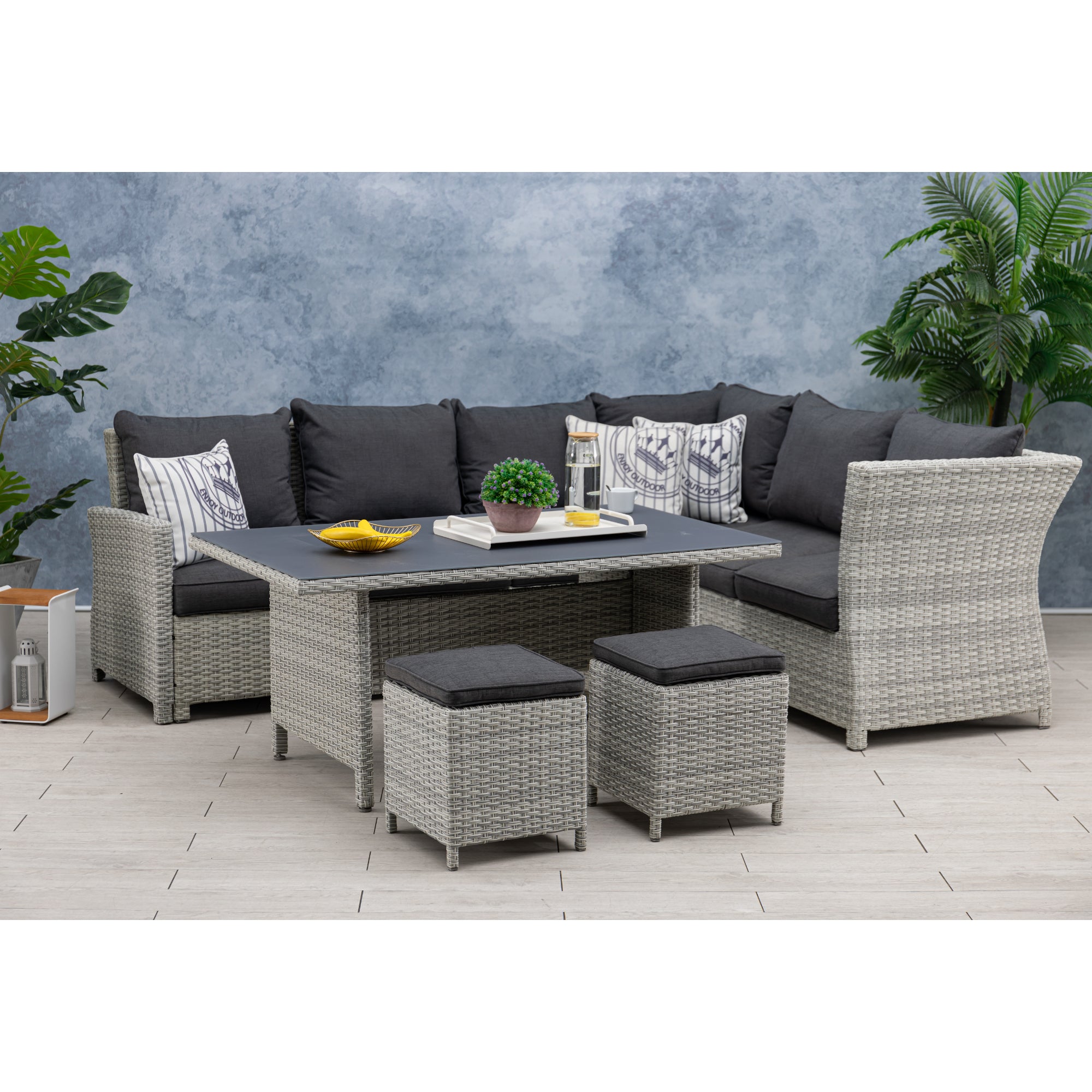 Dining Eck Lounge Panoya de Luxe / 3in1 Funktion / mehrfach stellbar