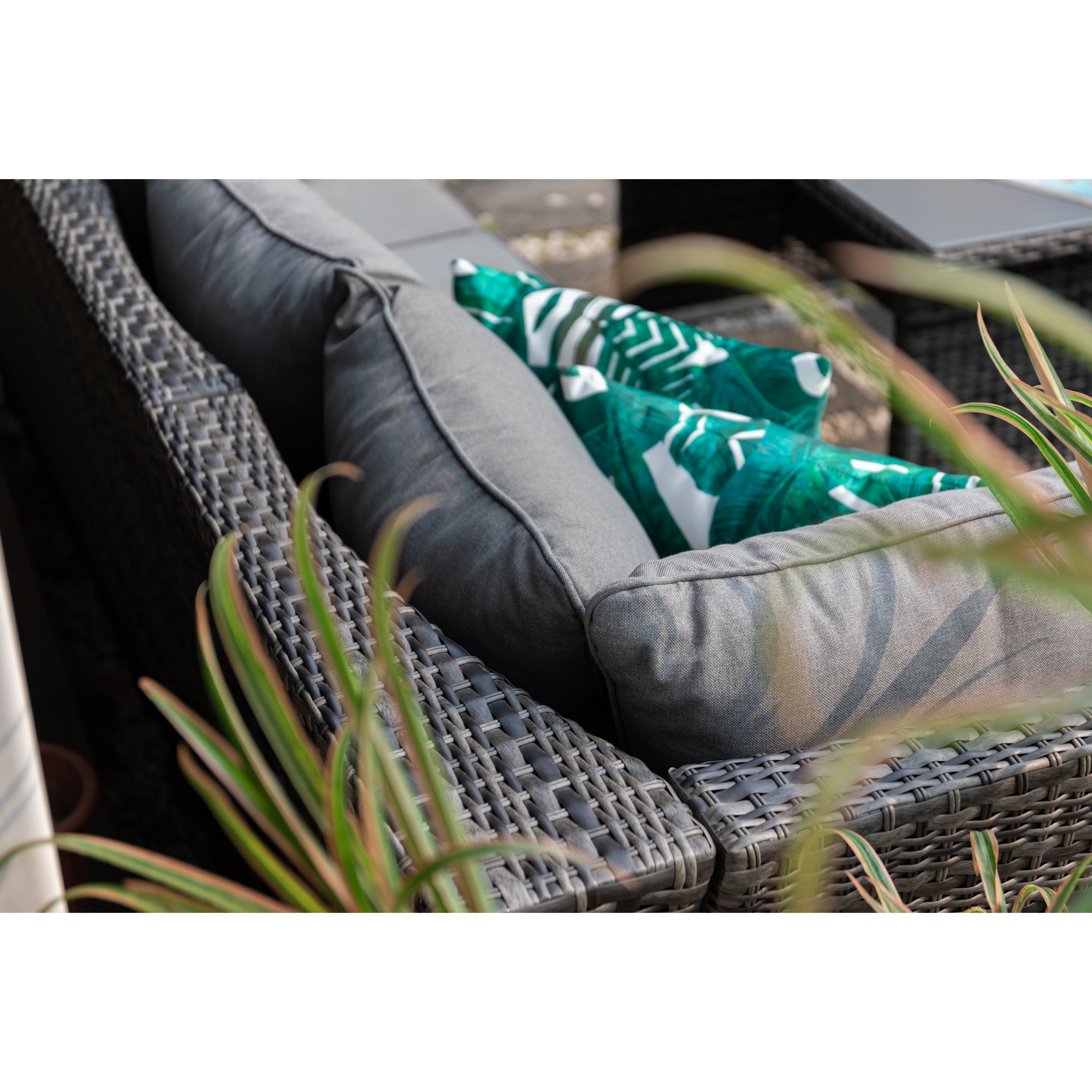 Bestseller: Dining Eck-Lounge Set Havanna Deluxe Moon grey - 3in1 Funktion (variabel stellbar) / stufenlos verstellbare Armlehnen