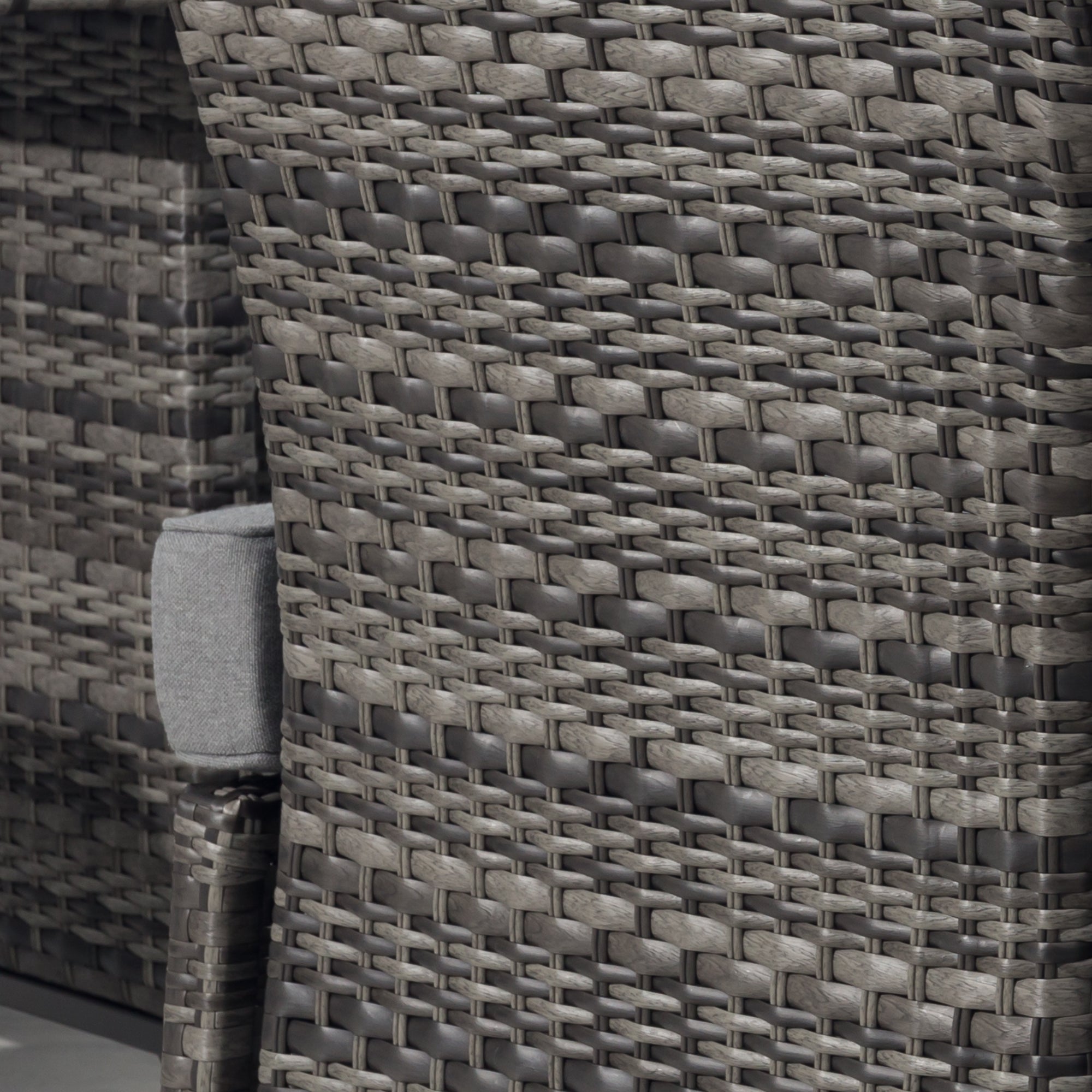 Lounge Sessel Havanna Deluxe Moon Grey stufenlos verstellbare Rückenlehne & Fußhocker