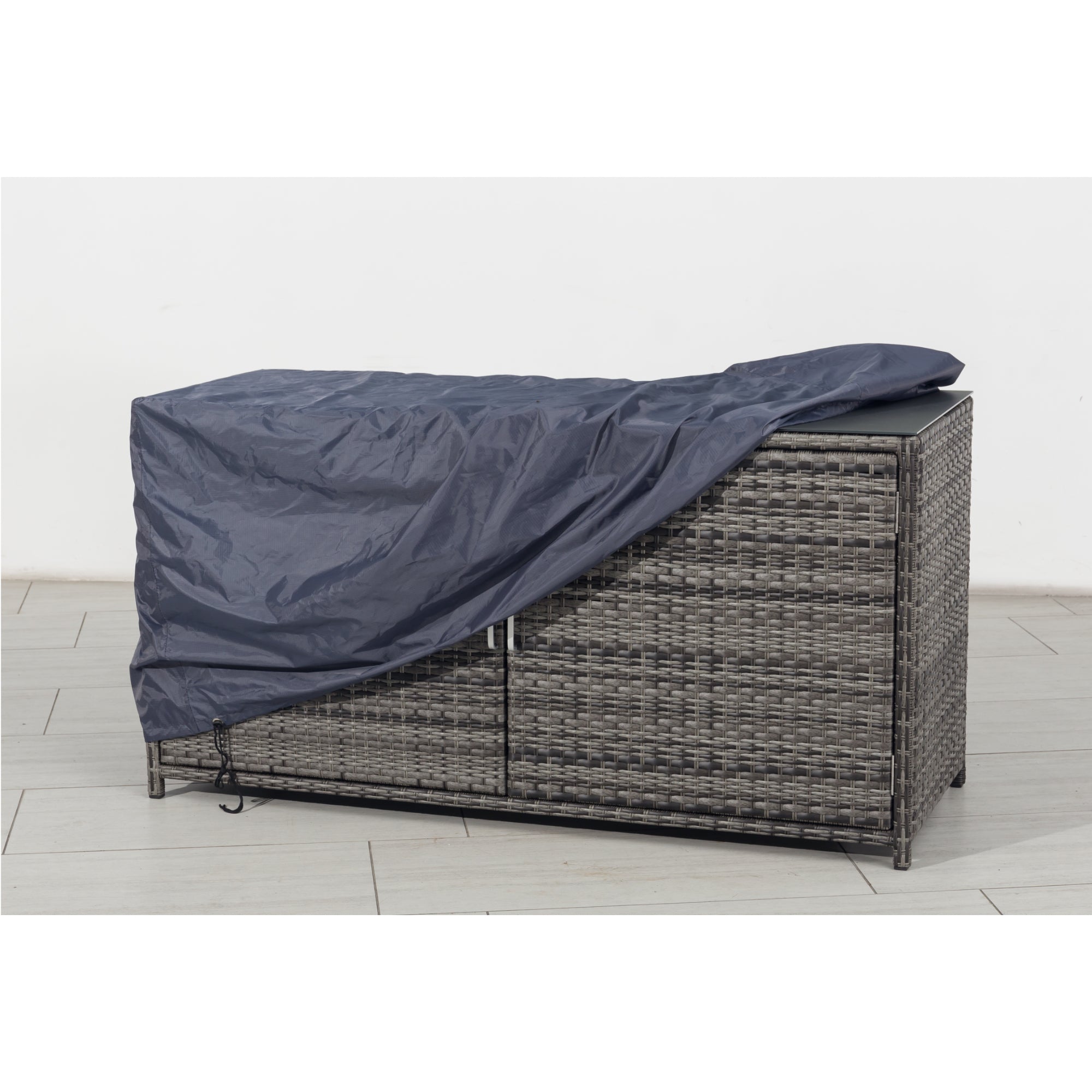 SUMMER SALE ☀️⛱️🏝️ Kissenbox & Sideboard in einem! Havanna Deluxe Moon Grey inkl. Abdeckung & Glasplatte
