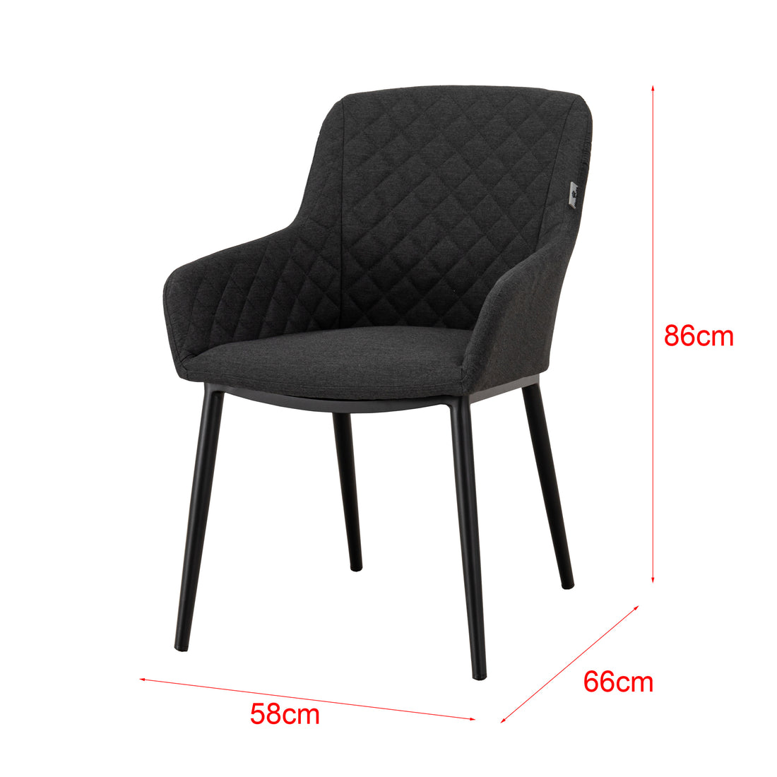 Outdoor Sessel Heritage 100% wetterfest LIKA-TEX® Bezug lava (anthrazit)