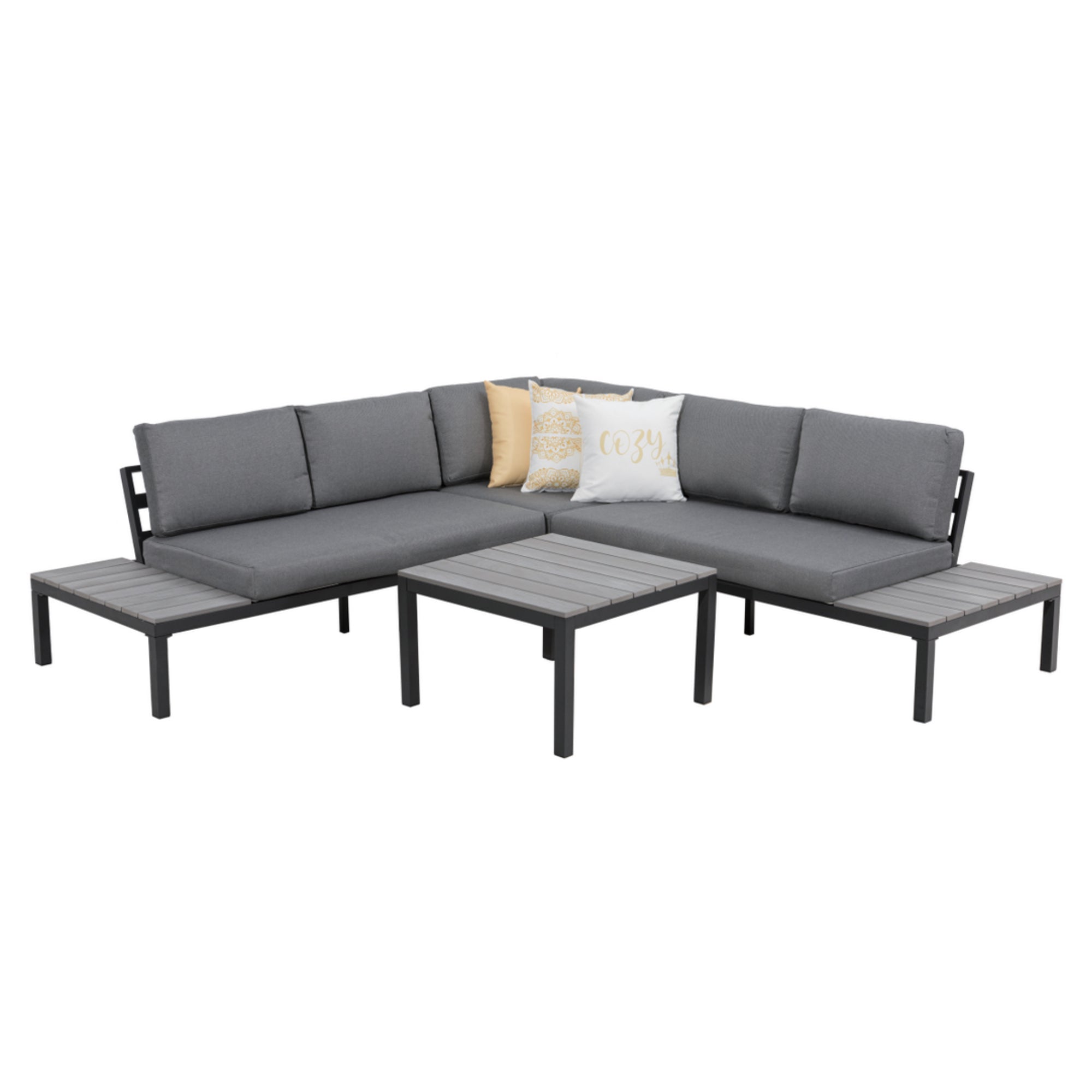 Moderne Eck - Lounge aus Aluminium & Non-Wood "MIRO"