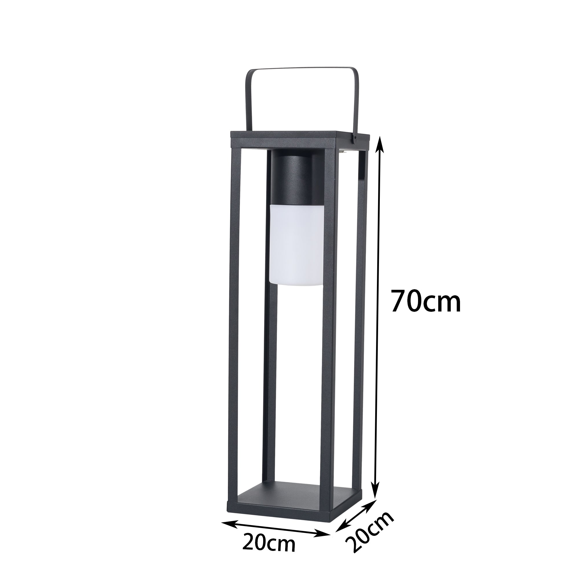 LED Solar Laterne groß / Stehleuchte Gartenleuchte