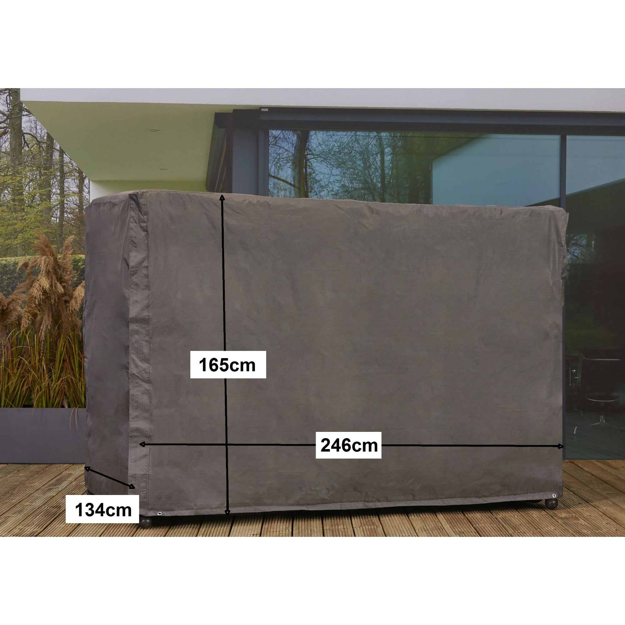 Premium Schutzhülle Hollywoodschaukel Gartenmöbel - 246 x 134 x 165 cm