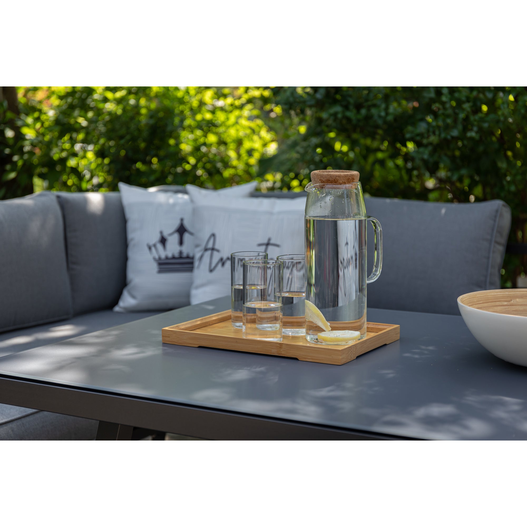 Trend-Produkt: Alu Dining Lounge Set Lardo mit 3in1 Funktion / Wetterfest