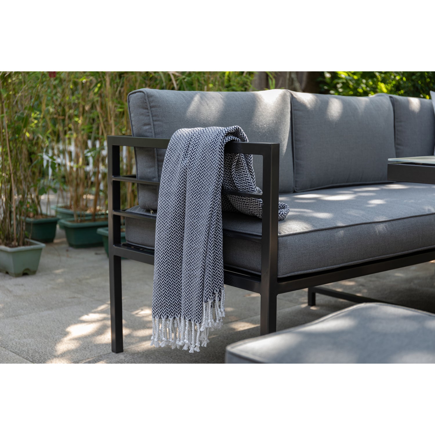 Alu Dining Lounge Set Lardo mit  3in1 Funktion / Wetterfest