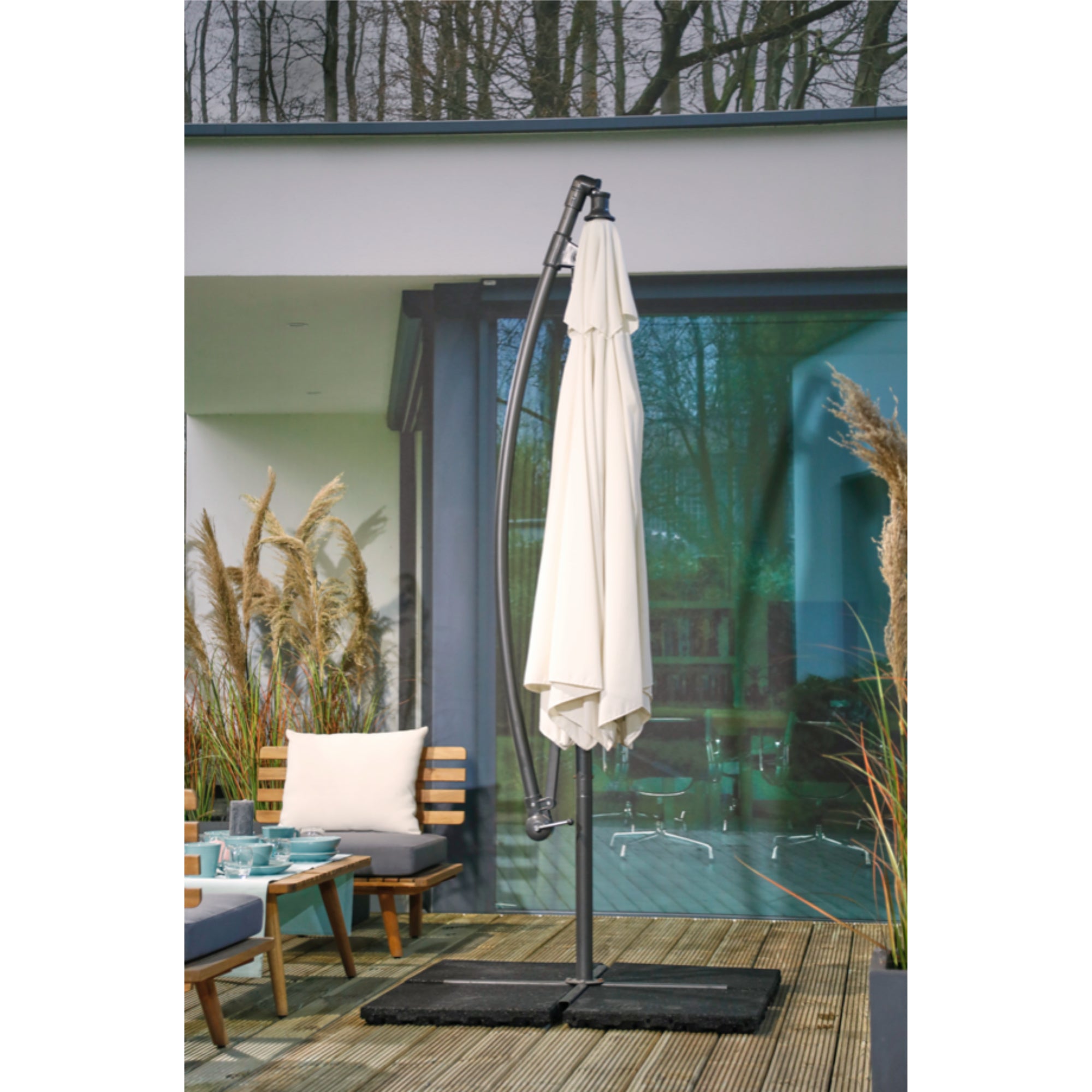 Premium Schutzhülle für Ampelschirme mit Stab - 260x60/86 cm