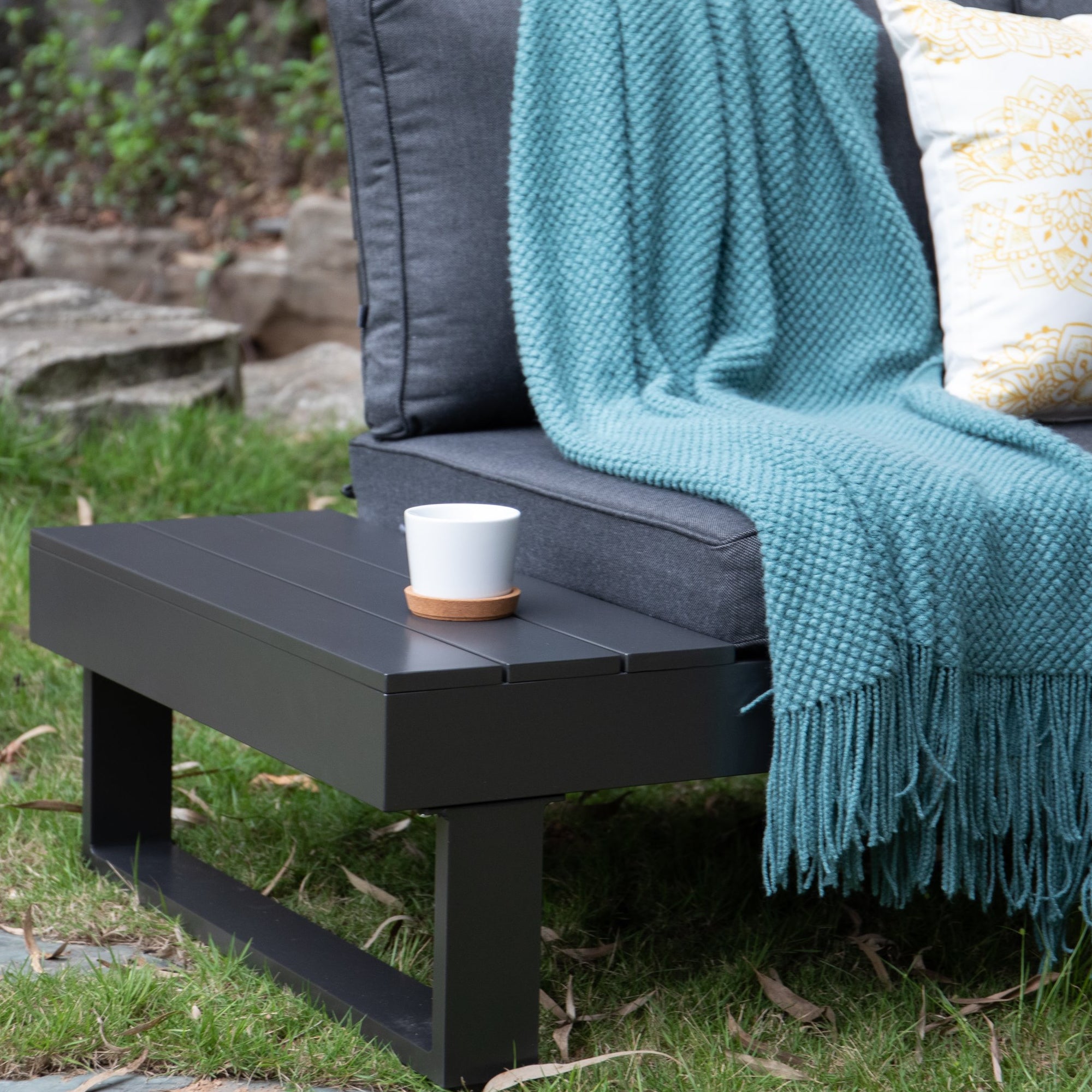 *AKTUELL IN DER WERBUNG* Premium Designer Aluminium Lounge Black Baracoa / Modern & voll im Trend