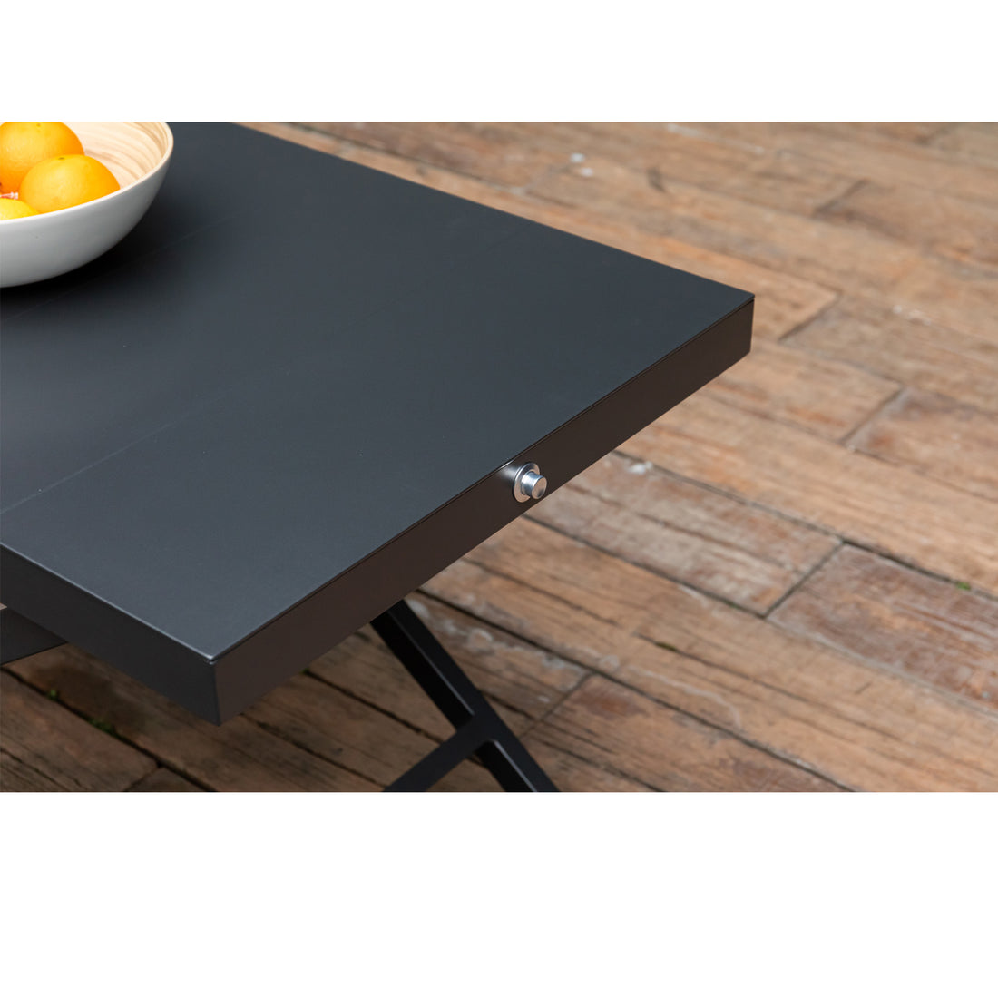 Premium! Höhenverstellbarer Aluminum Tisch Merino Designo 110x60x62cm Up & down via Knopfdruck