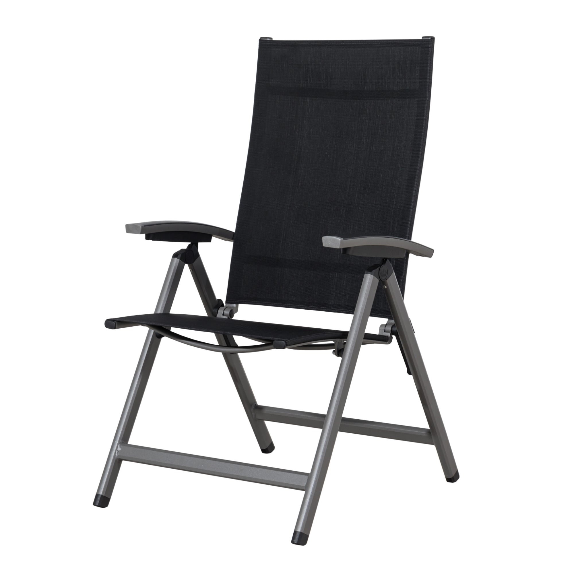 Premium Alu Klappsessel Avantage Dark Moon / mehrfach verstellbar / bis 150 KG