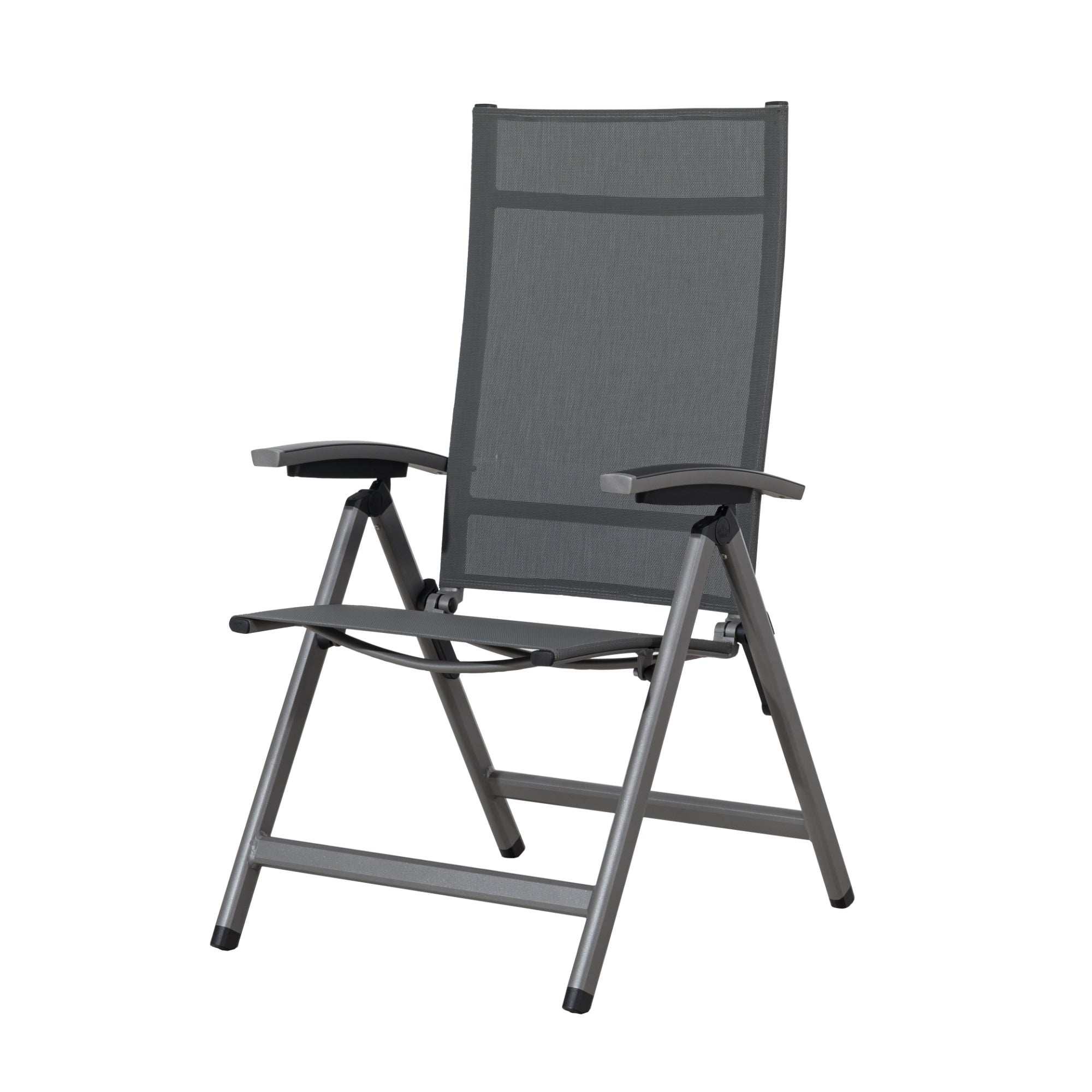 Premium Alu Klappsessel Avantage Silver Moon / mehrfach verstellbar / bis 150 KG