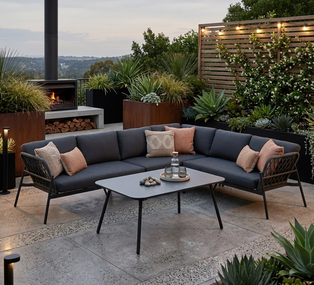 *UNSER HIGHLIGHT DER WOCHE* Modern & Zeitlos: Designer Lounge Lido! Die Sitzgruppe aus Aluminium & Rope