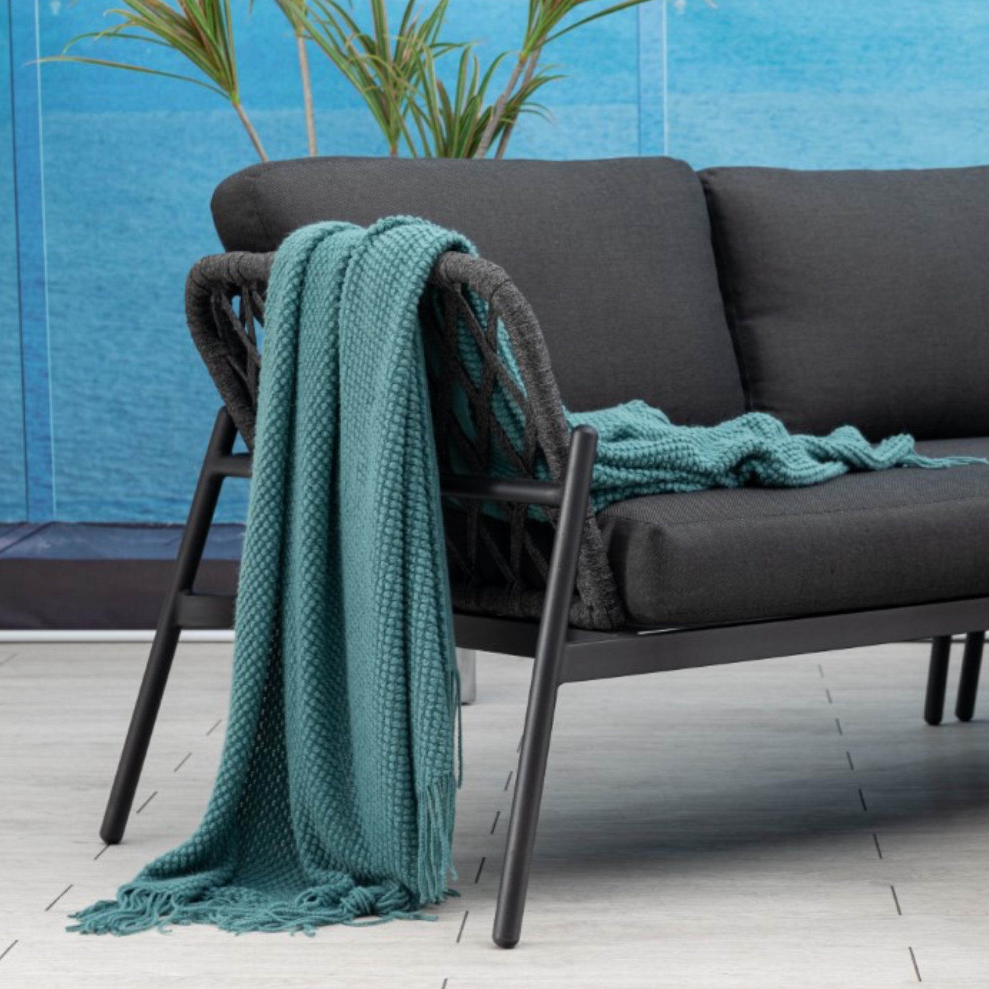 *** Outdoor-Highlight zum Jahresstart *** Designer Lounge Lido! Die Sitzgruppe aus Aluminium & Rope, vereint zur modernen Ruhe-Oase