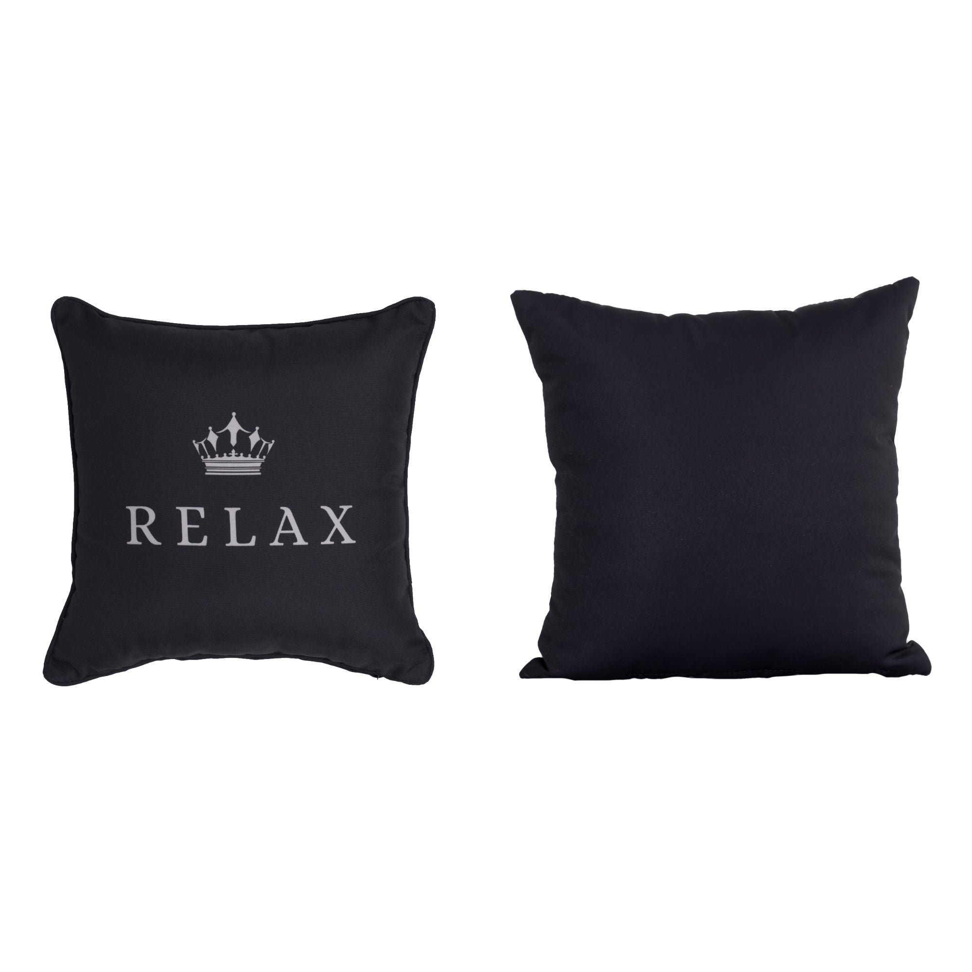 Kissenbezüge / Deko Kissen / Zierkissen RELAX schwarz