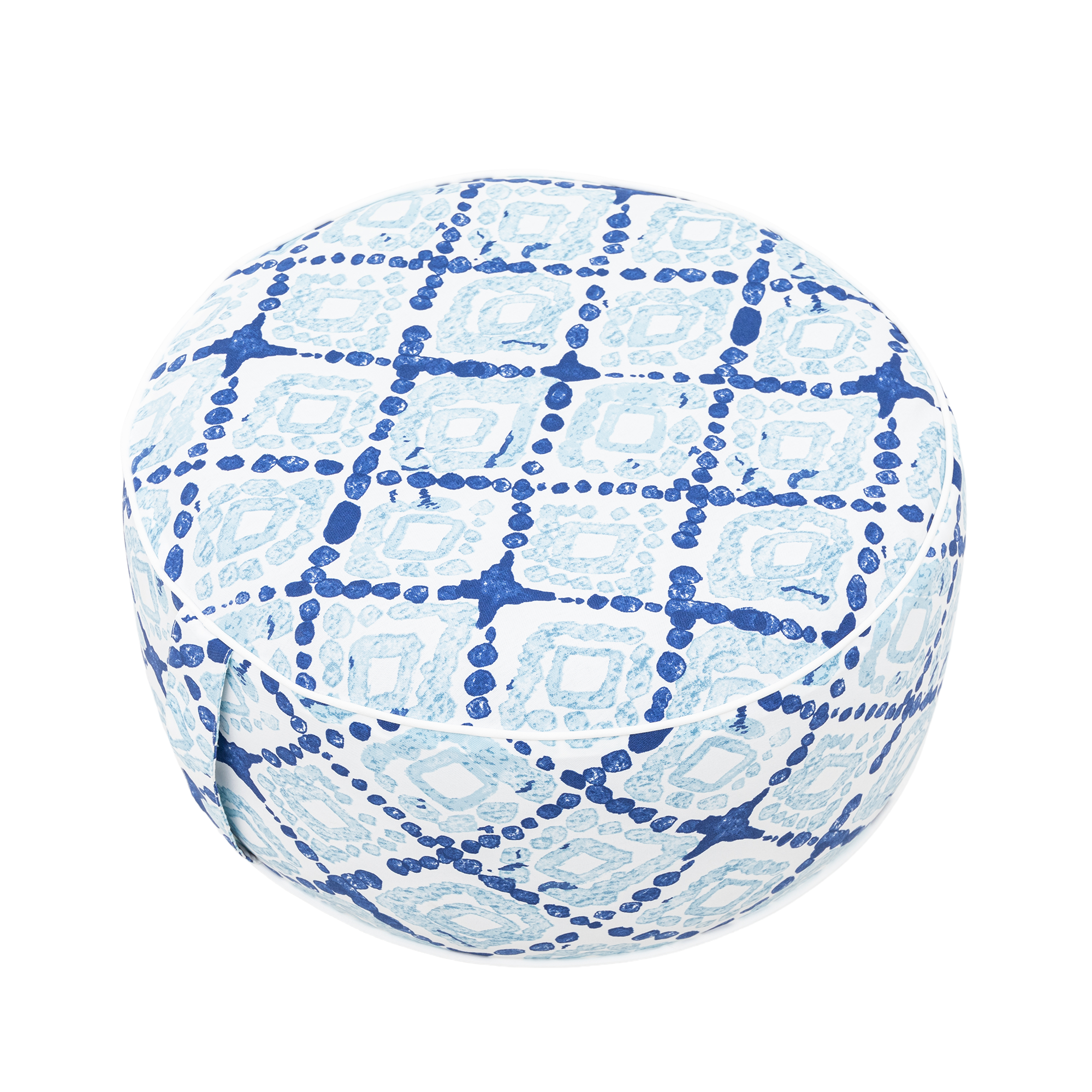 Premium Aufblasbarer Hocker / In- und Outdoor Sitzpouf / Puff / Sitzhocker / Wasserfest blau