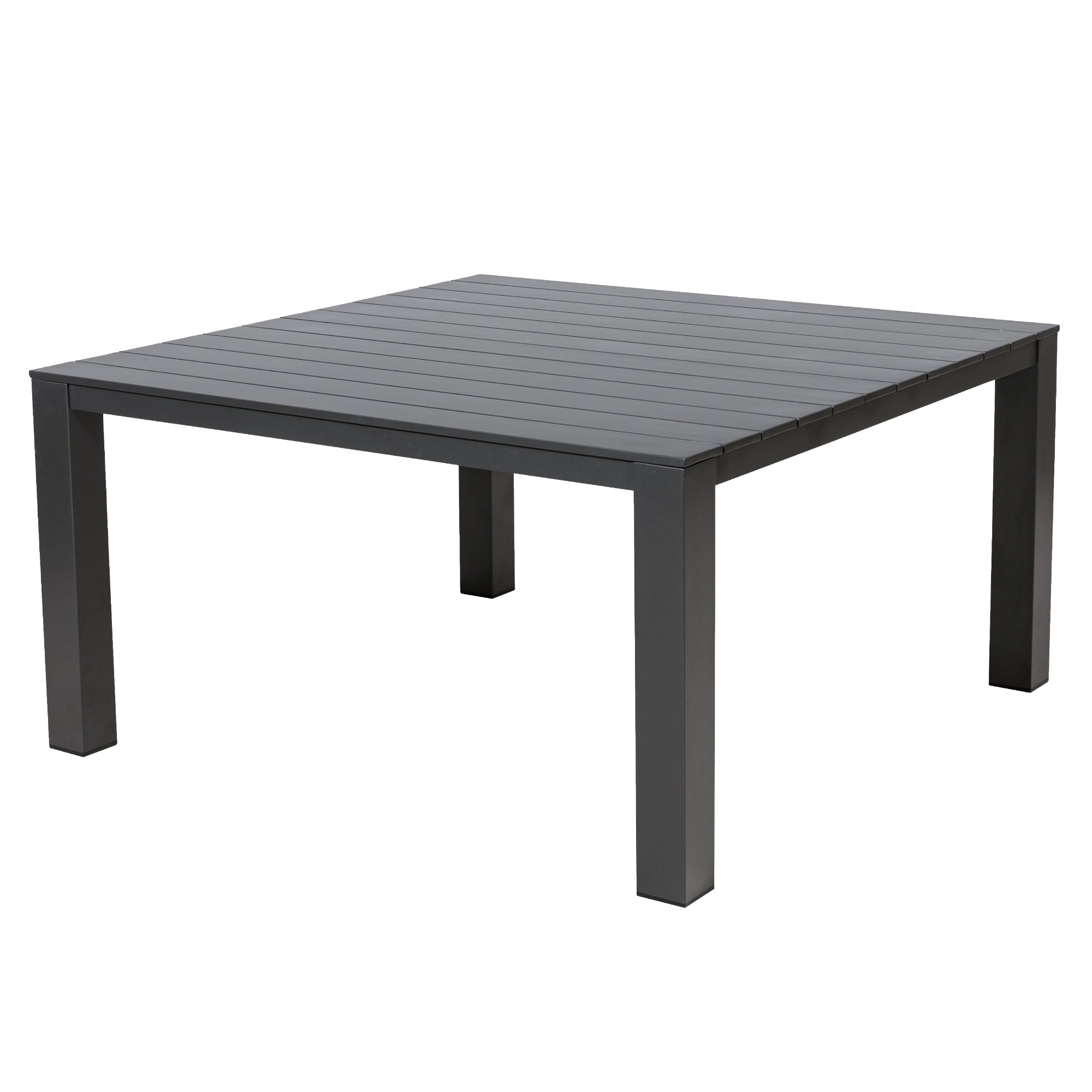 ☀️Summer Deal !☀️ Tisch für 8 Personen! Eckiger Aluminium Dining Tisch Trento in 152 x 152 x 74,5 cm