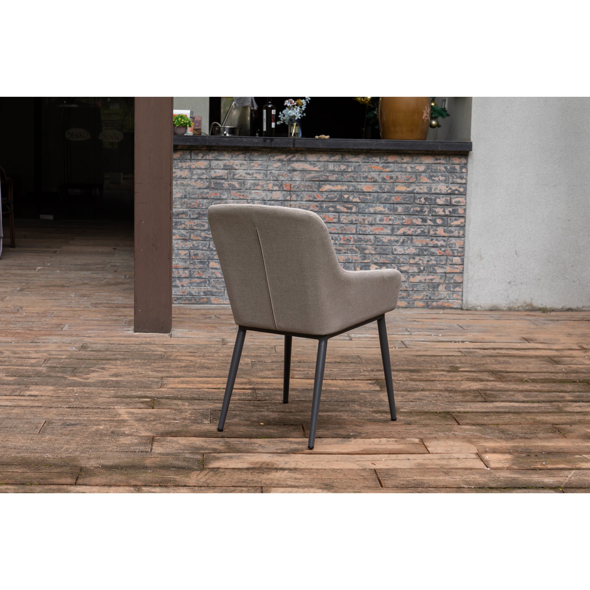 Outdoor Dining Sessel Heritage 100% wetterfest mit LIKA-TEX® Bezug in sand (natur)