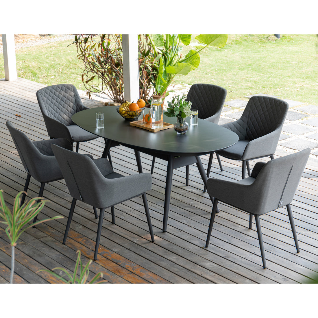 Outdoor Sessel Heritage 100% wetterfest LIKA-TEX® in ash (grau)