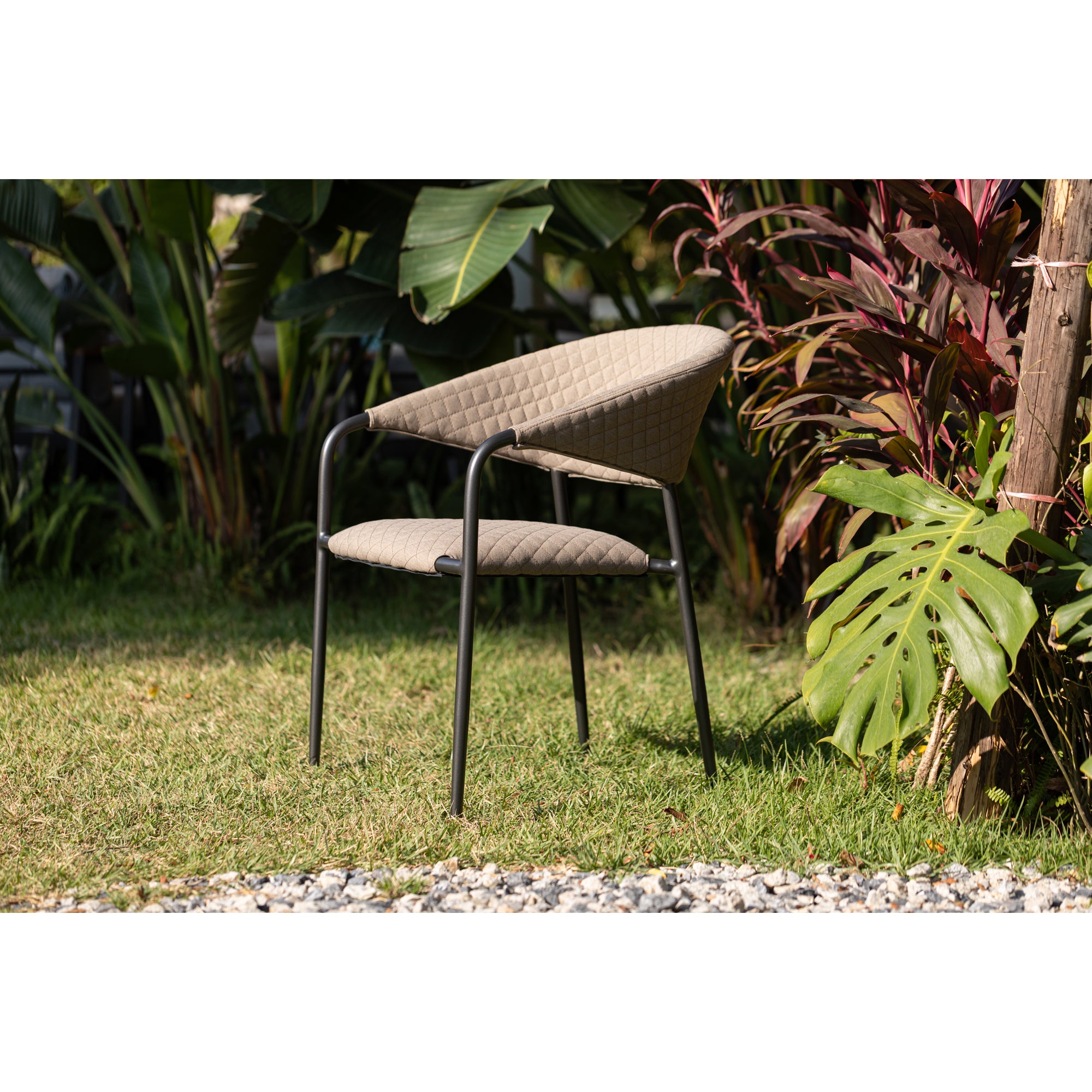 Outdoor Stapelsessel Puro 100% wetterfest LIKA-TEX® Bezug in Sand (natur)