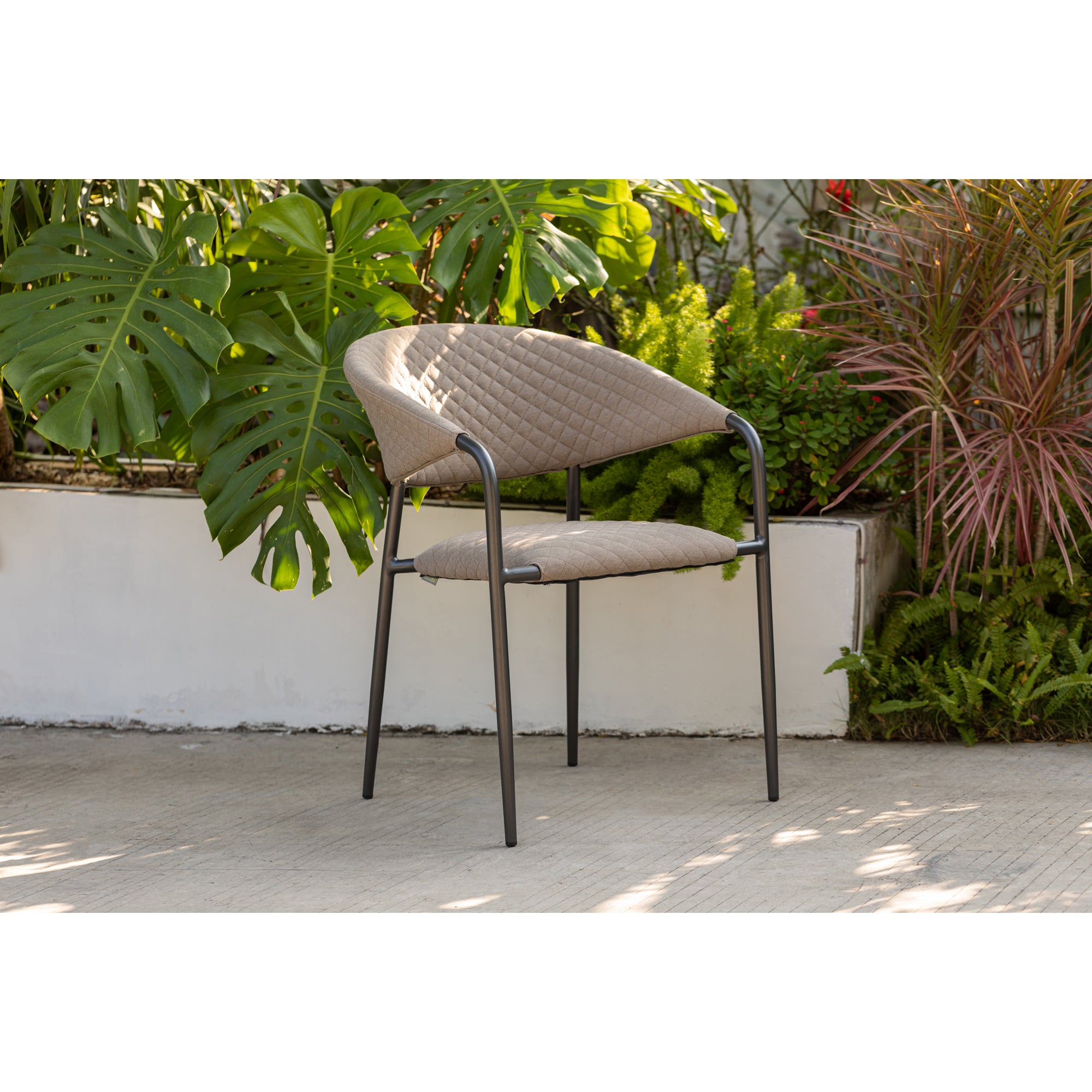 Outdoor Stapelsessel Puro 100% wetterfest LIKA-TEX® Bezug in Sand (natur)