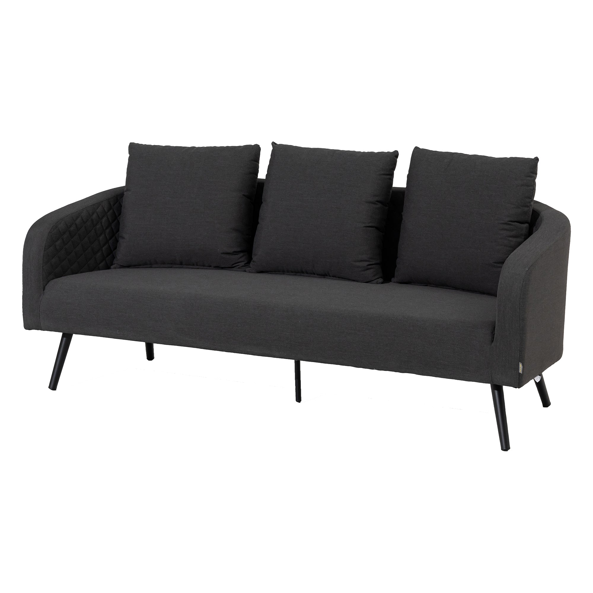 DAS POOL SOFA! Outdoor Sofa Puro 100% wetterfeste LIKA-TEX® Bezug lava (anthrazit)