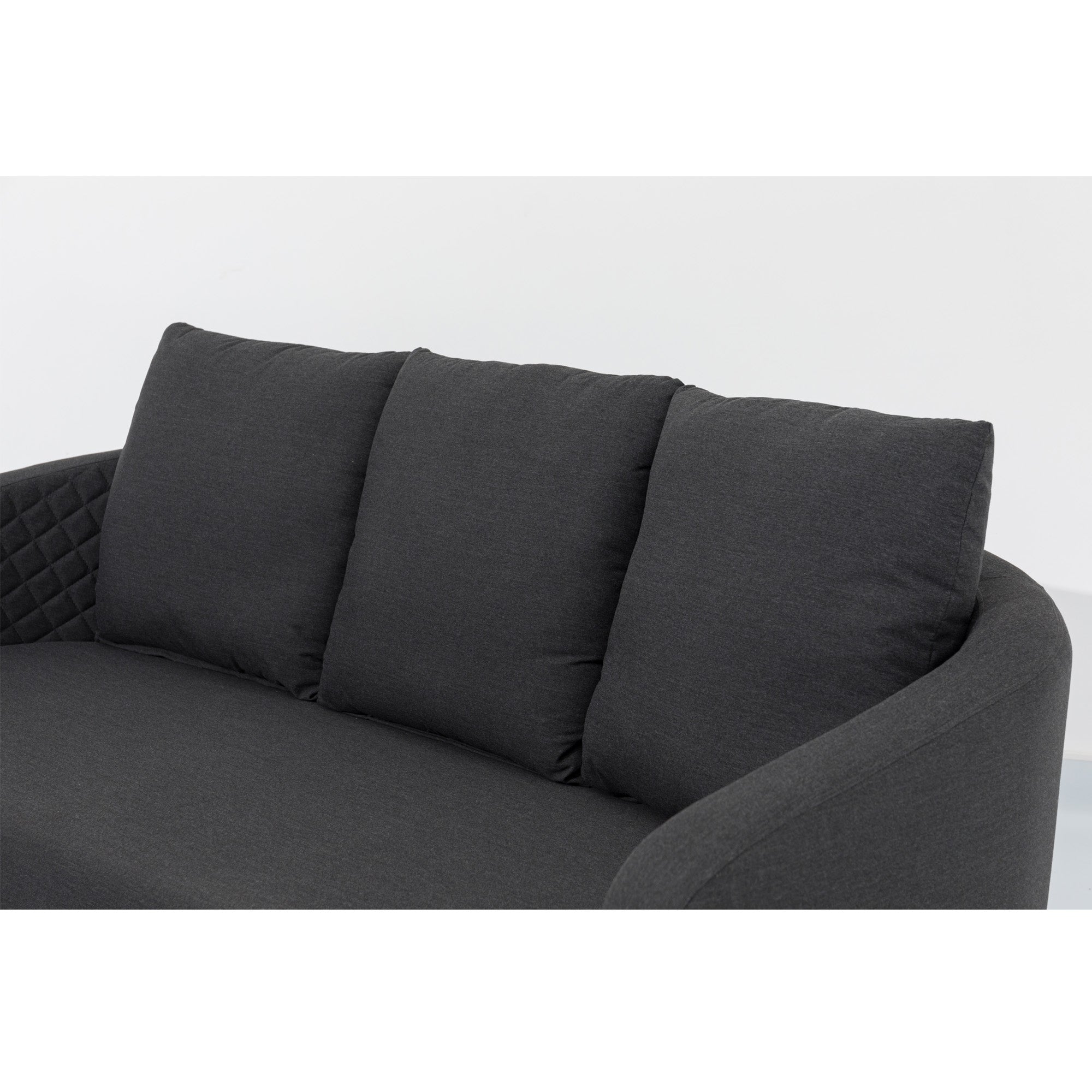 DAS POOL SOFA! Outdoor Sofa Puro 100% wetterfeste LIKA-TEX® Bezug lava (anthrazit)