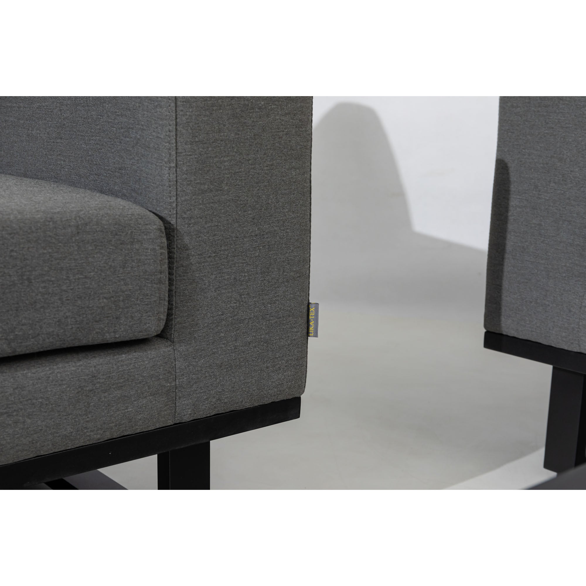 DIE PERFEKTE POOL LOUNGE! Outdoor Lounge Set Sava 100% wetterfest mit LIKA-TEX® Bezug in ash (grau)