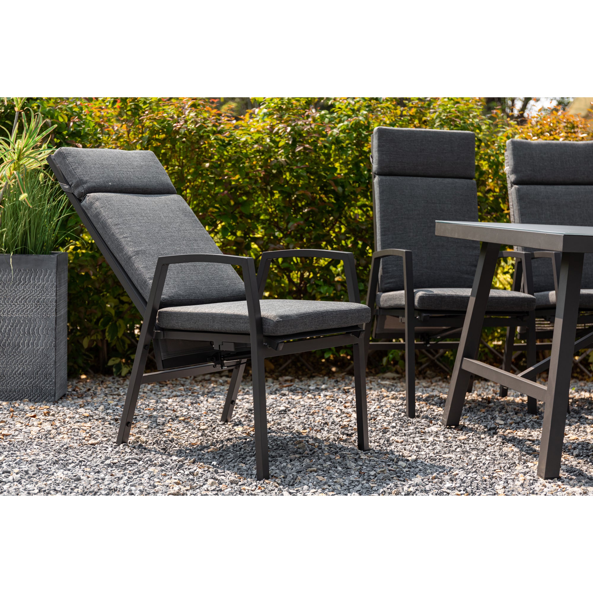 *JETZT VORBESTELLEN* Komfort und Design! 7 tlg. Aluminium Dining Move Set Arctic mit verstellbarer Rückenlehne
