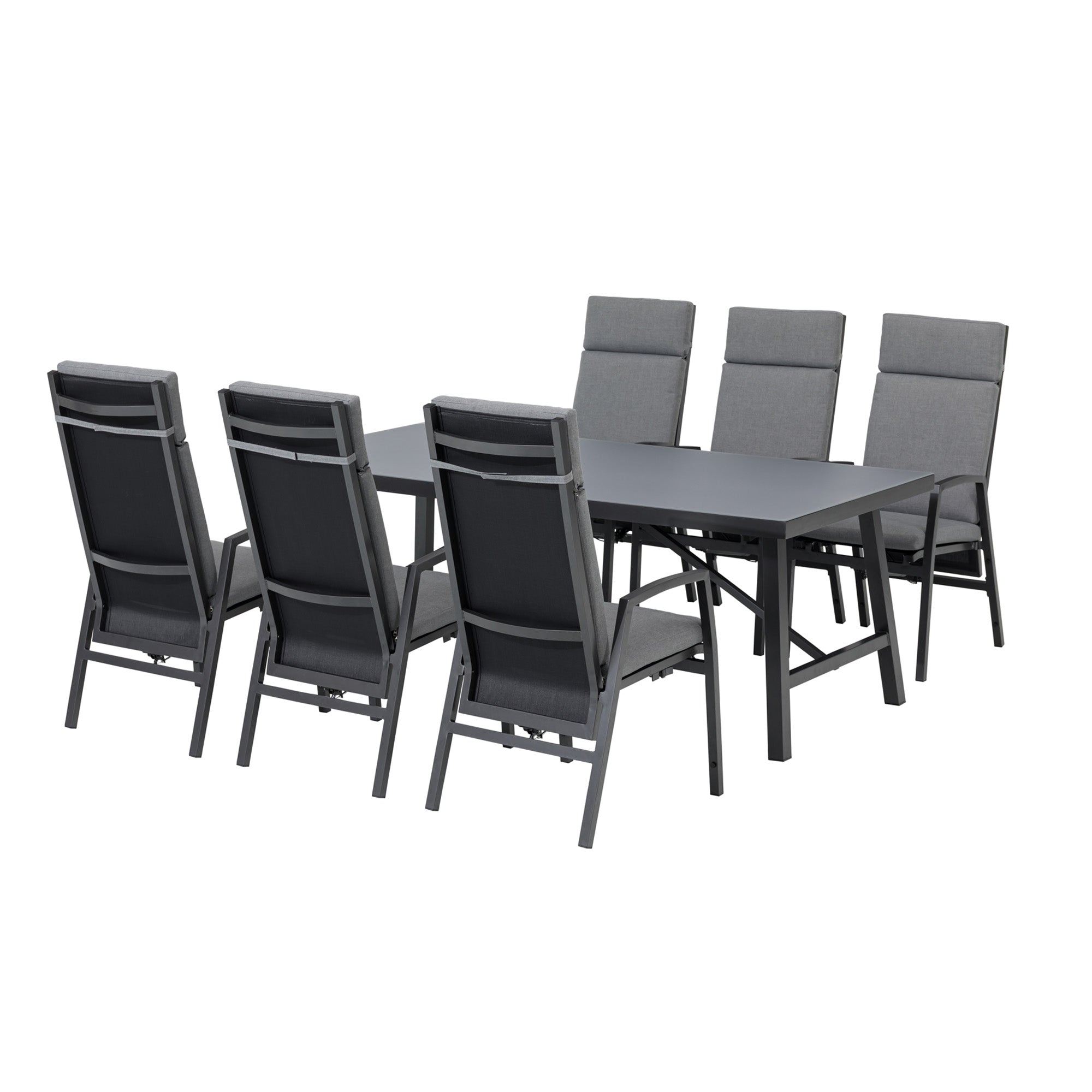 SUMMER SALE ☀️⛱️🏝️ Komfort und Design! 13-tlg. Dining Move Set Arctic mit verstellbarer Rückenlehne