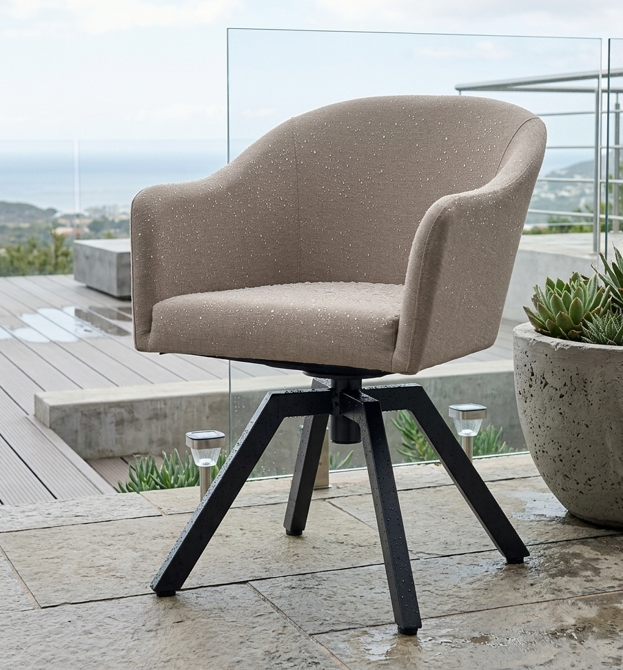 Outdoor Dining Drehsessel Eclipse 100% wetterfest LIKA-TEX® Bezug sand (natur)