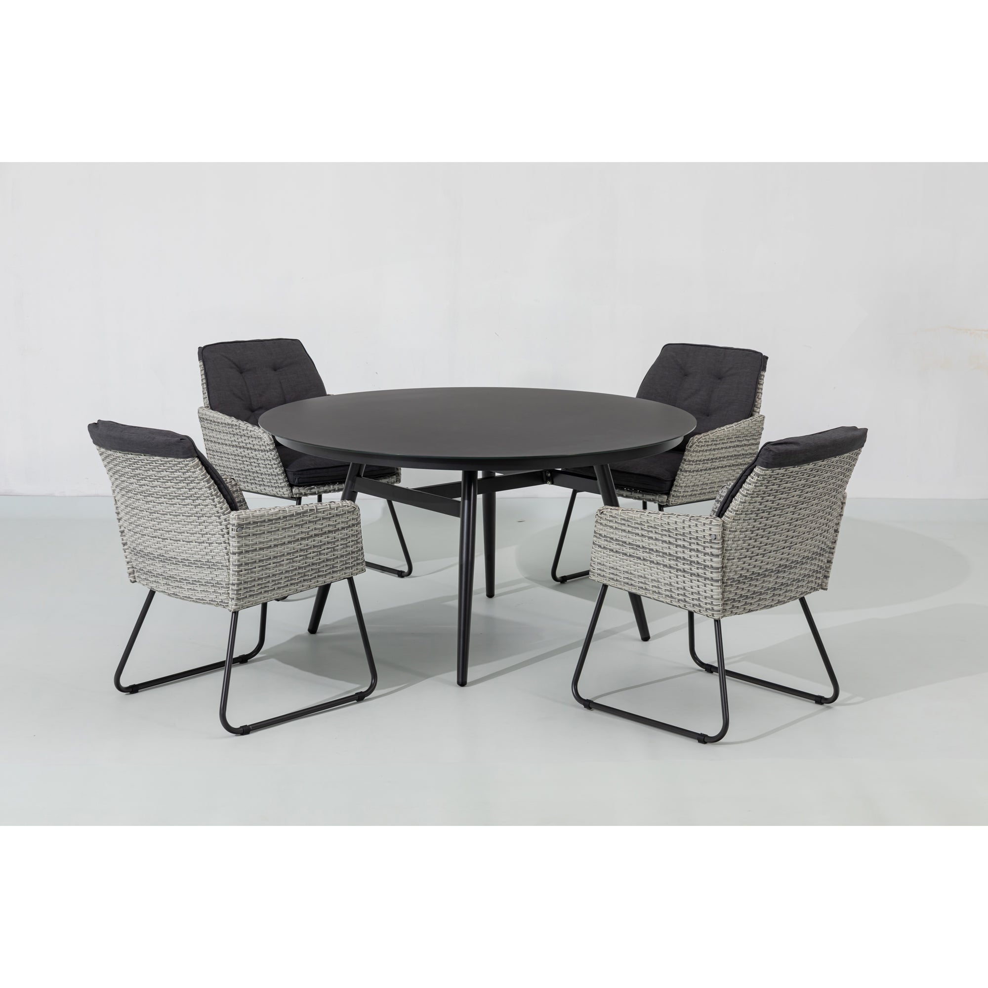 Design Highlight - Runder Aluminium Dining Tisch Puro ø 145x75 cm