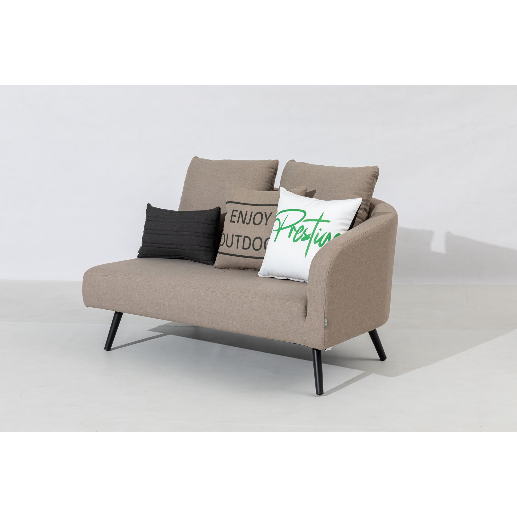 LUXUS PUR! Outdoor Lounge Set Riviera 100% wetterfest mit LIKA-TEX® Bezug sand