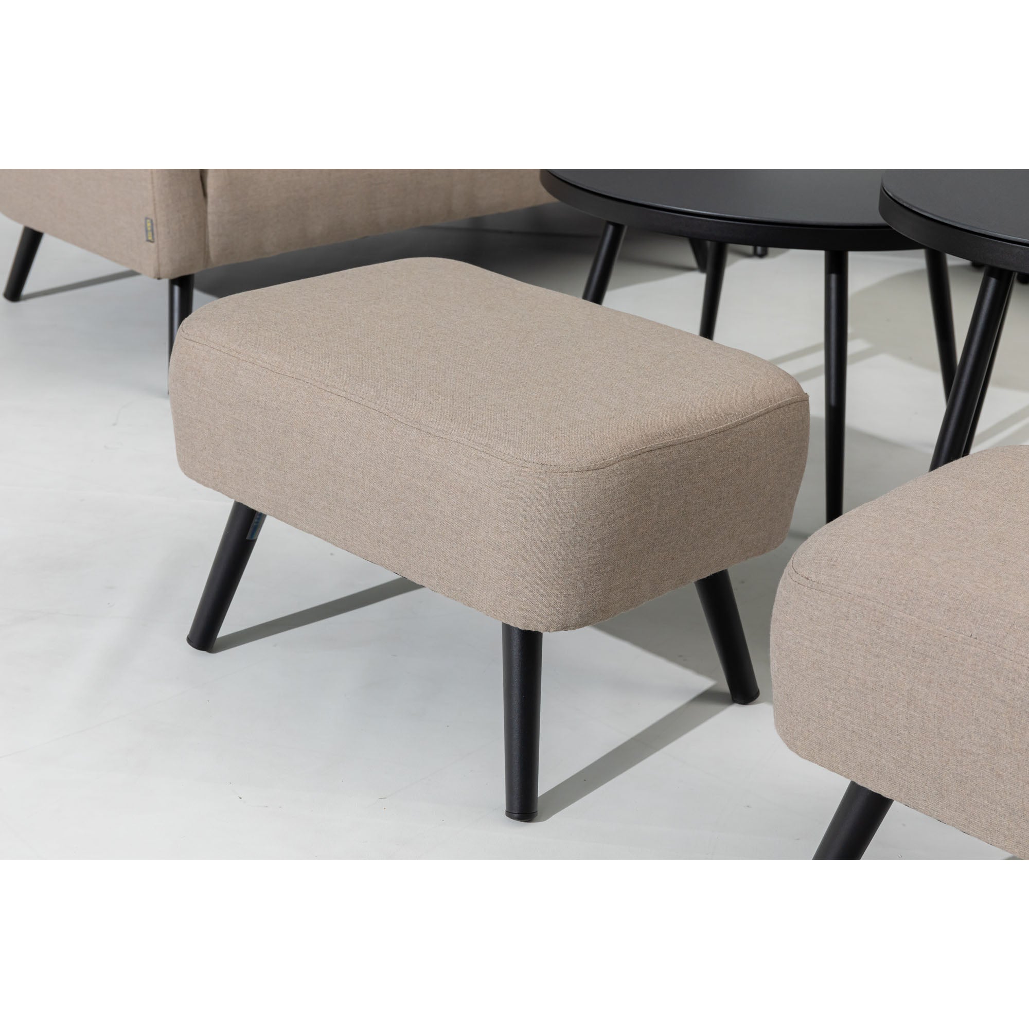 ☀️ AUS DER AUSSTELLUNG ☀️ LUXUS PUR! Outdoor Lounge Set Riviera 100% wetterfest mit LIKA-TEX® Bezug sand