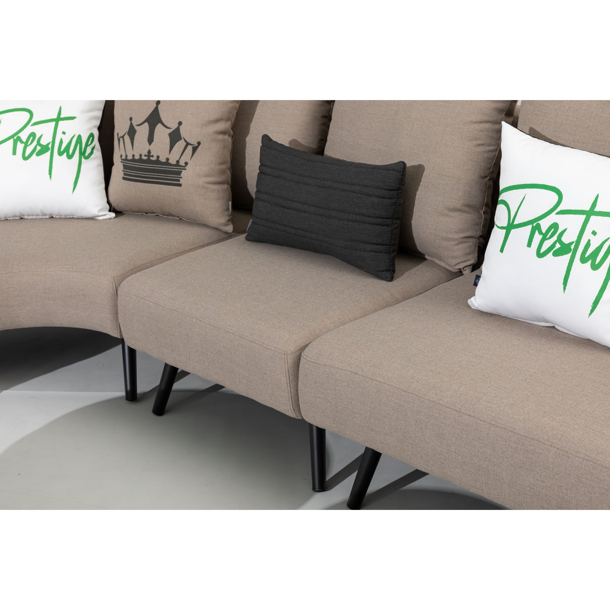 LUXUS PUR! Outdoor Lounge Set Riviera 100% wetterfest mit LIKA-TEX® Bezug sand