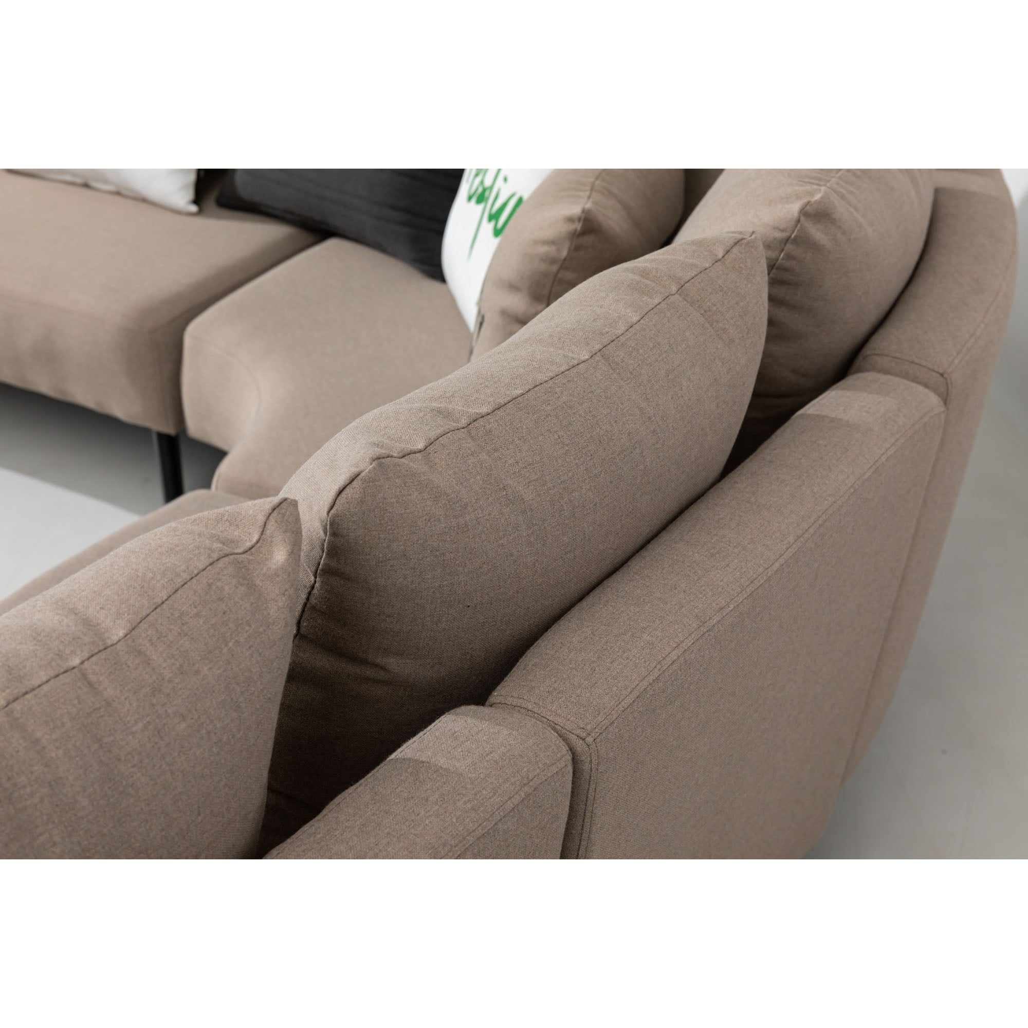 LUXUS PUR! Outdoor Lounge Set Riviera 100% wetterfest mit LIKA-TEX® Bezug sand