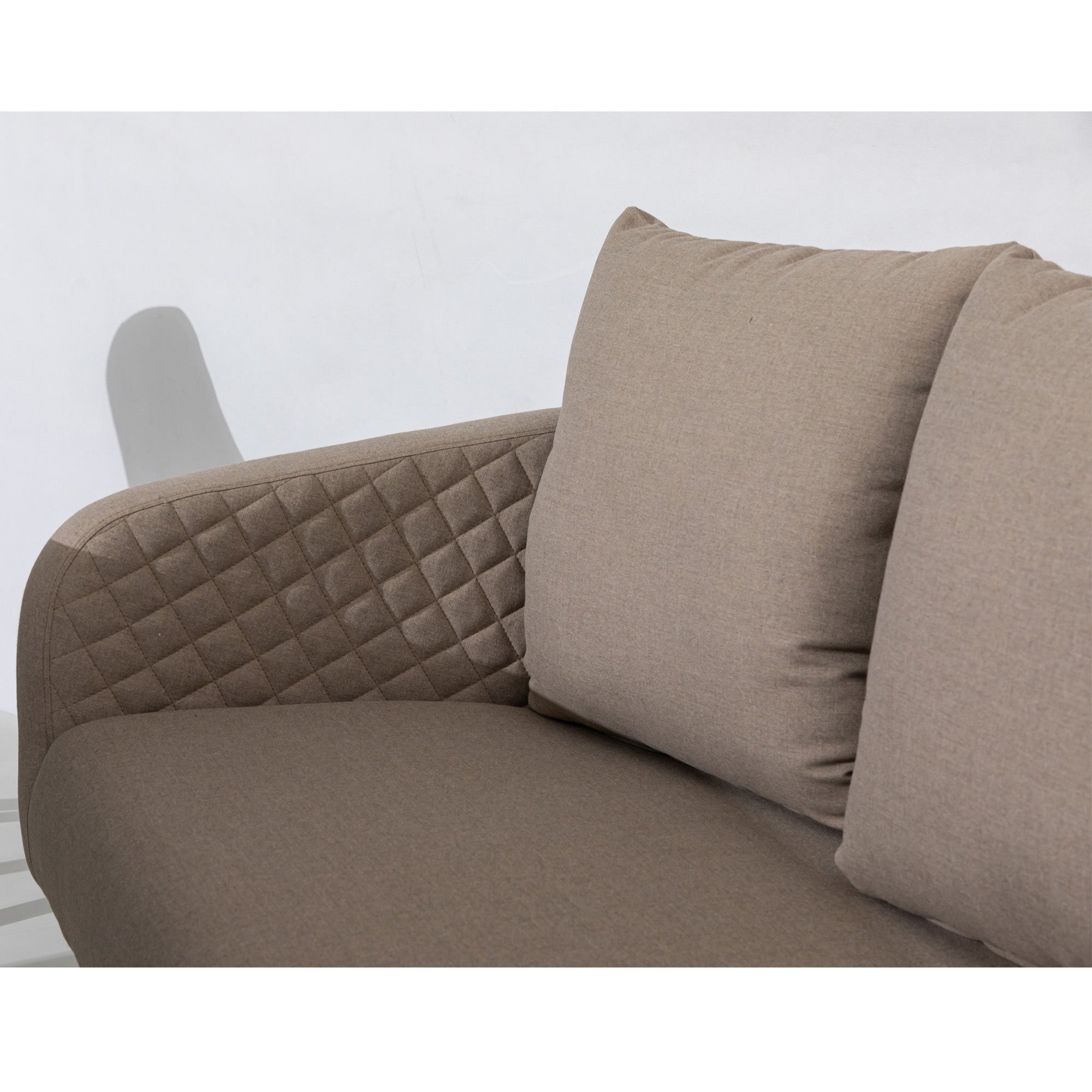 LUXUS! Outdoor Sofa Puro 100% wetterfeste LIKA-TEX® Bezug sand (natur)