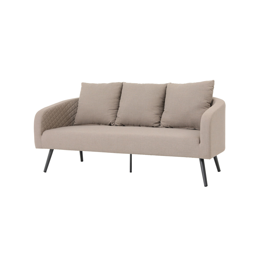 LUXUS! Outdoor Sofa Puro 100% wetterfester LIKA-TEX® Bezug sand (natur)