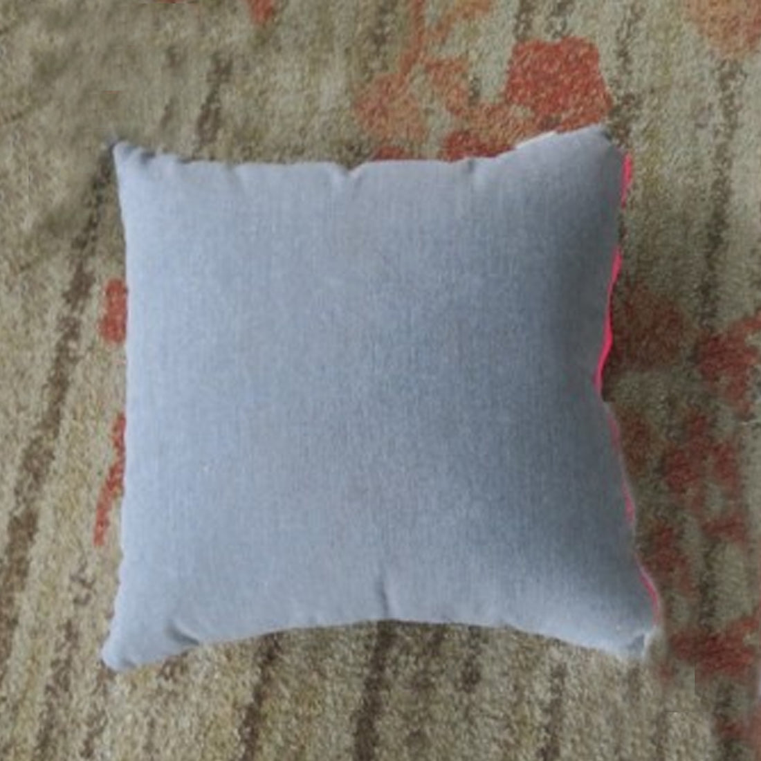 Outdoor Zierkissen Krone /pinkem Reißverschluss 100% wetterfest LIKA-TEX® Bezug grau