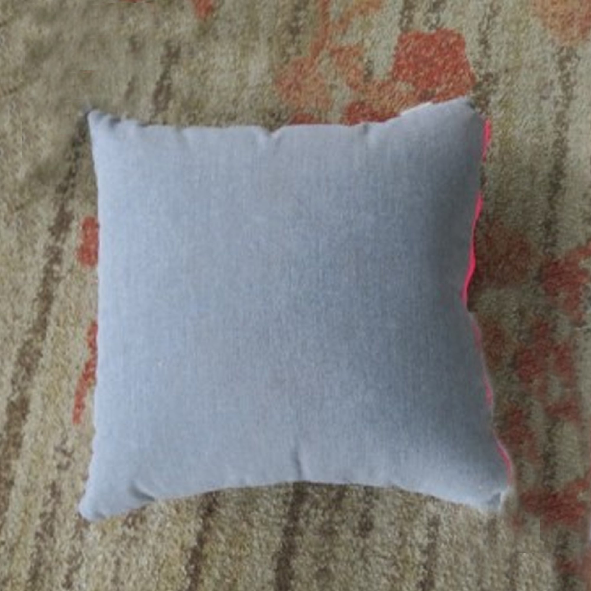 Outdoor Zierkissen Krone /pinkem Reißverschluss 100% wetterfest LIKA-TEX® Bezug grau