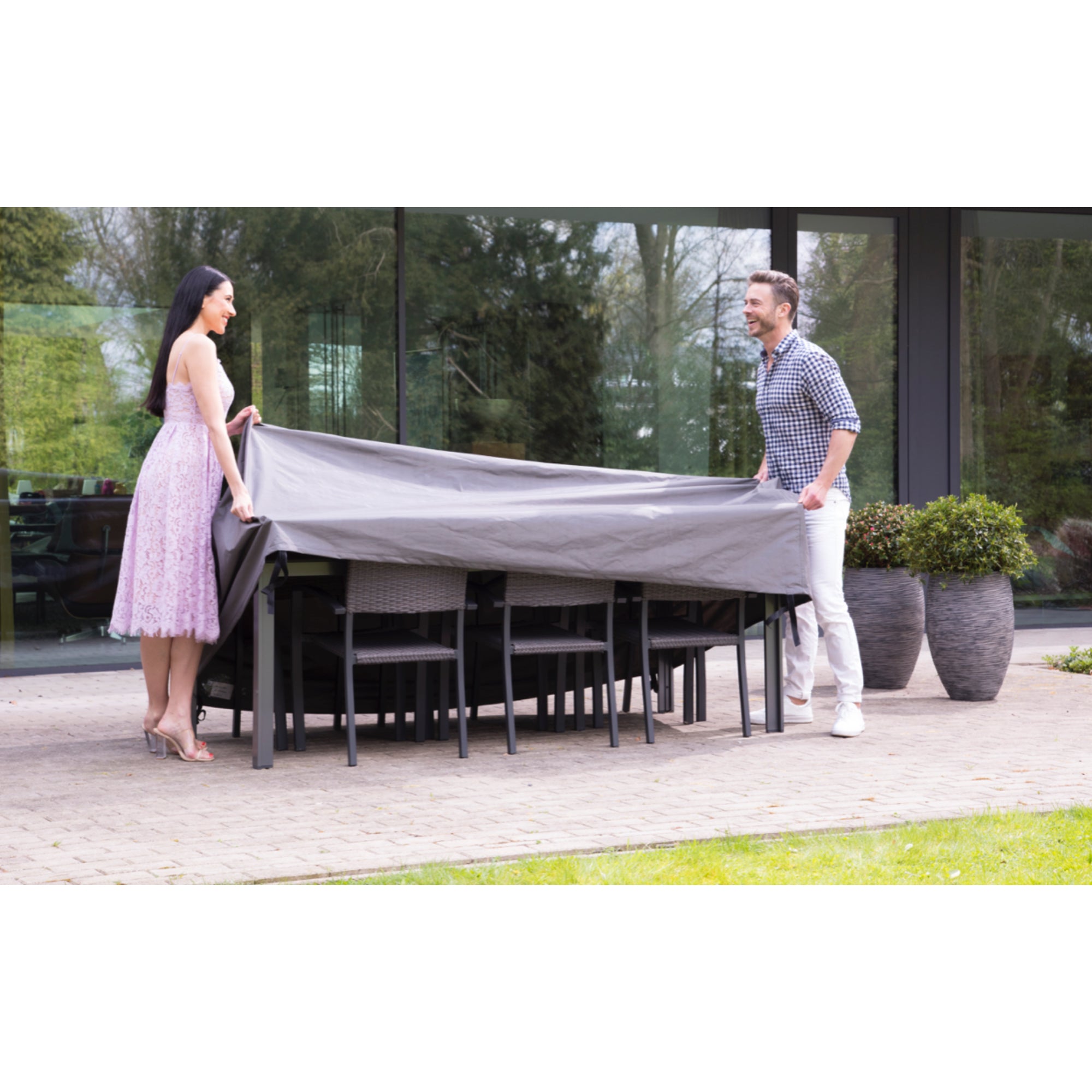 Premium Schutzhülle für Gartenmöbel Dining Gruppe - 245x150x95 cm