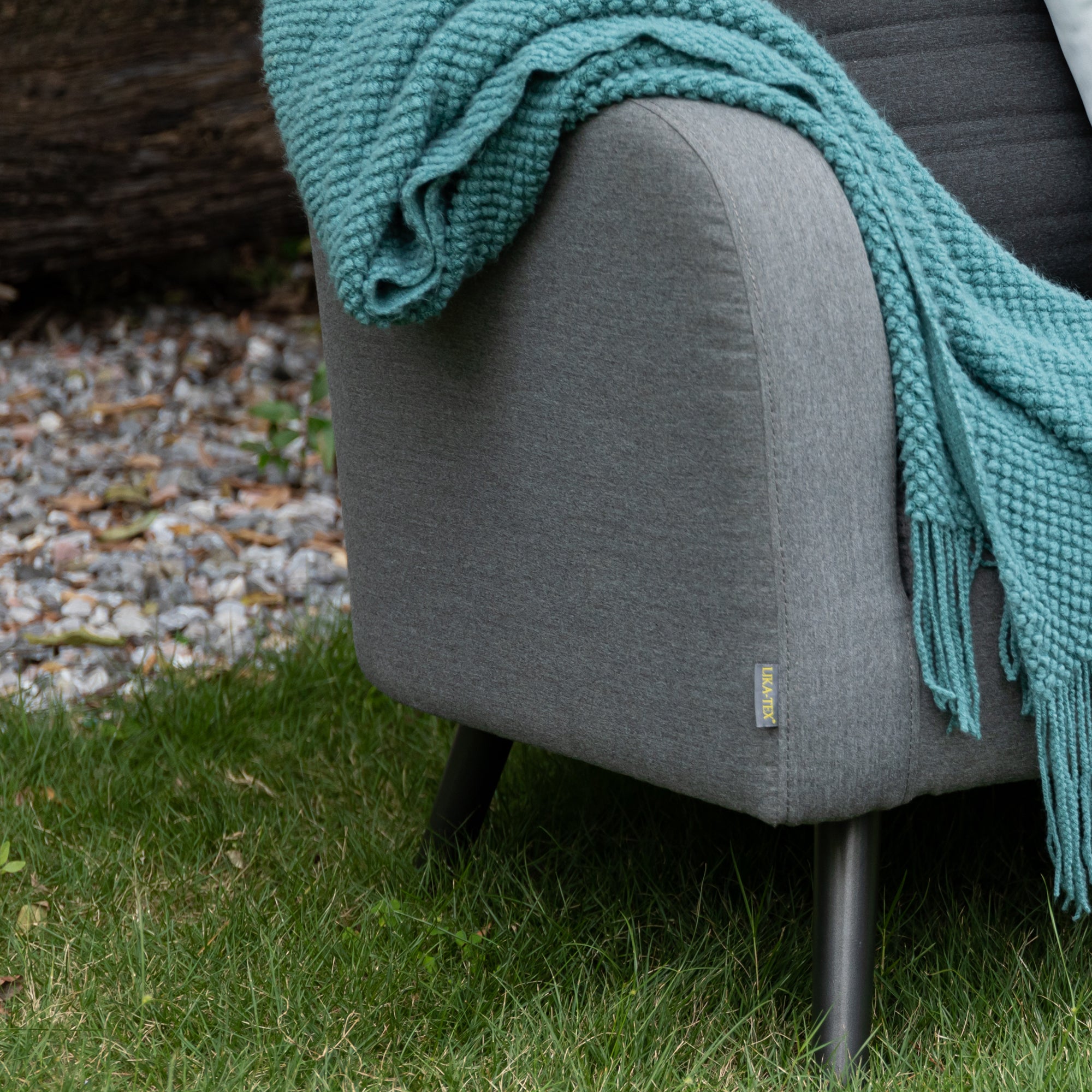 OUTDOOR NEU DEFINIERT! DESIGN - Lounge Set Voyage 100% LIKA-TEX® Bezug in ash (grau)