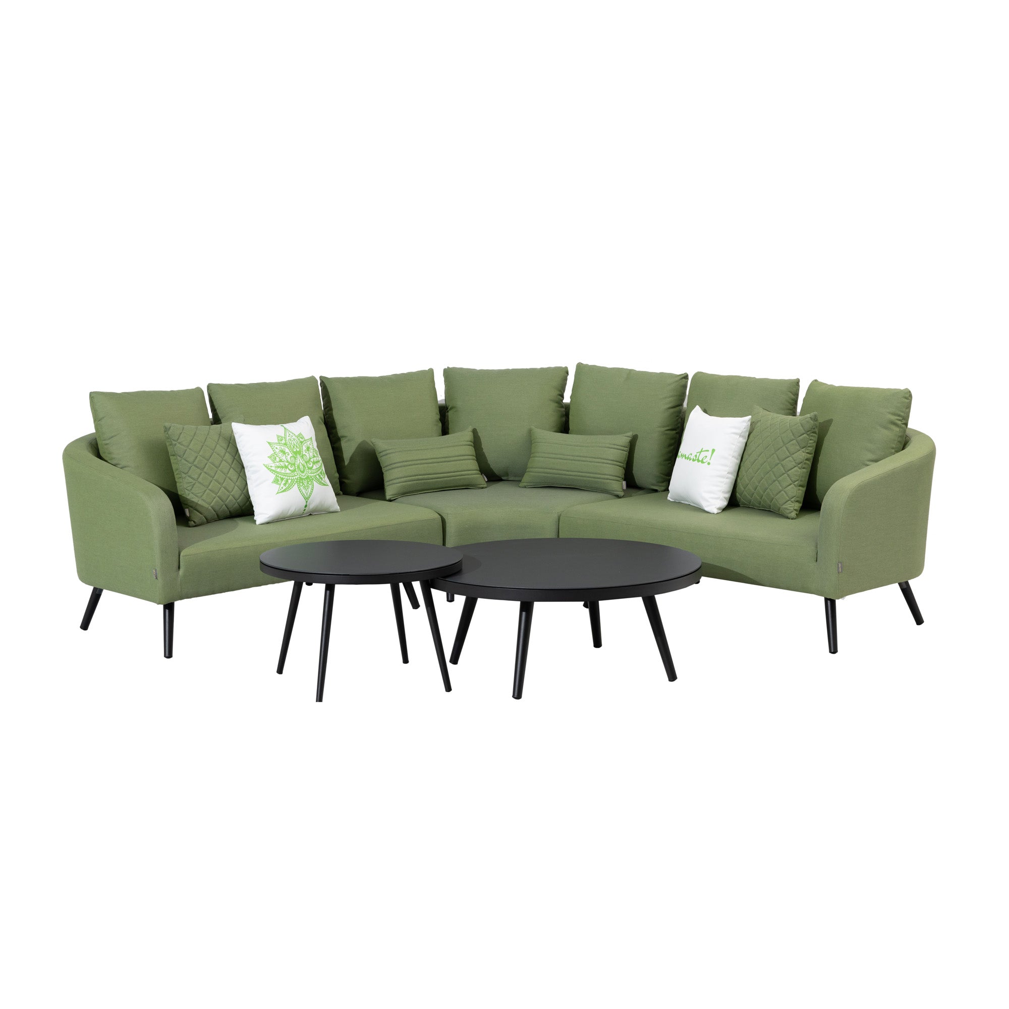OUTDOOR NEU DEFINIERT! DESIGN - Lounge Set Voyage 100% LIKA-TEX® Bezug in olive (grün)