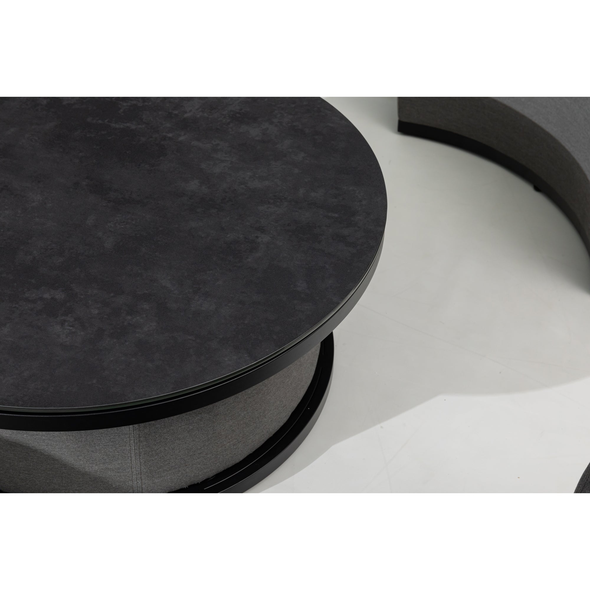 Outdoor Lounge Set Kuredu 100% wetterfest LIKA-TEX® Bezug grau/anthrazit