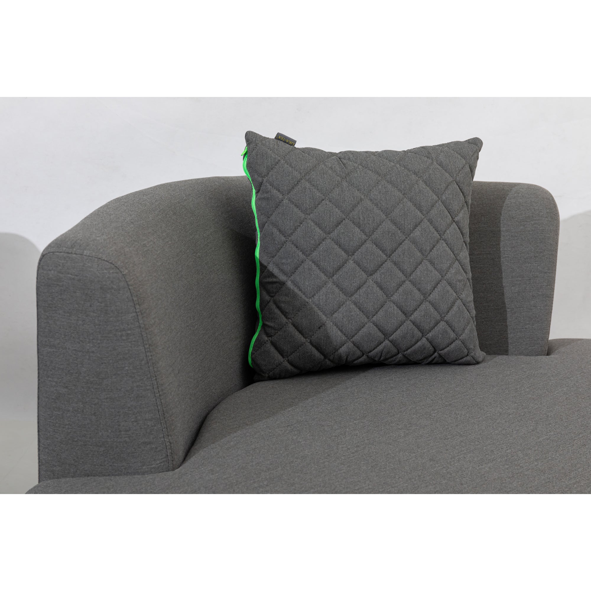 Outdoor Lounge Set Kuredu 100% wetterfest LIKA-TEX® Bezug grau/anthrazit