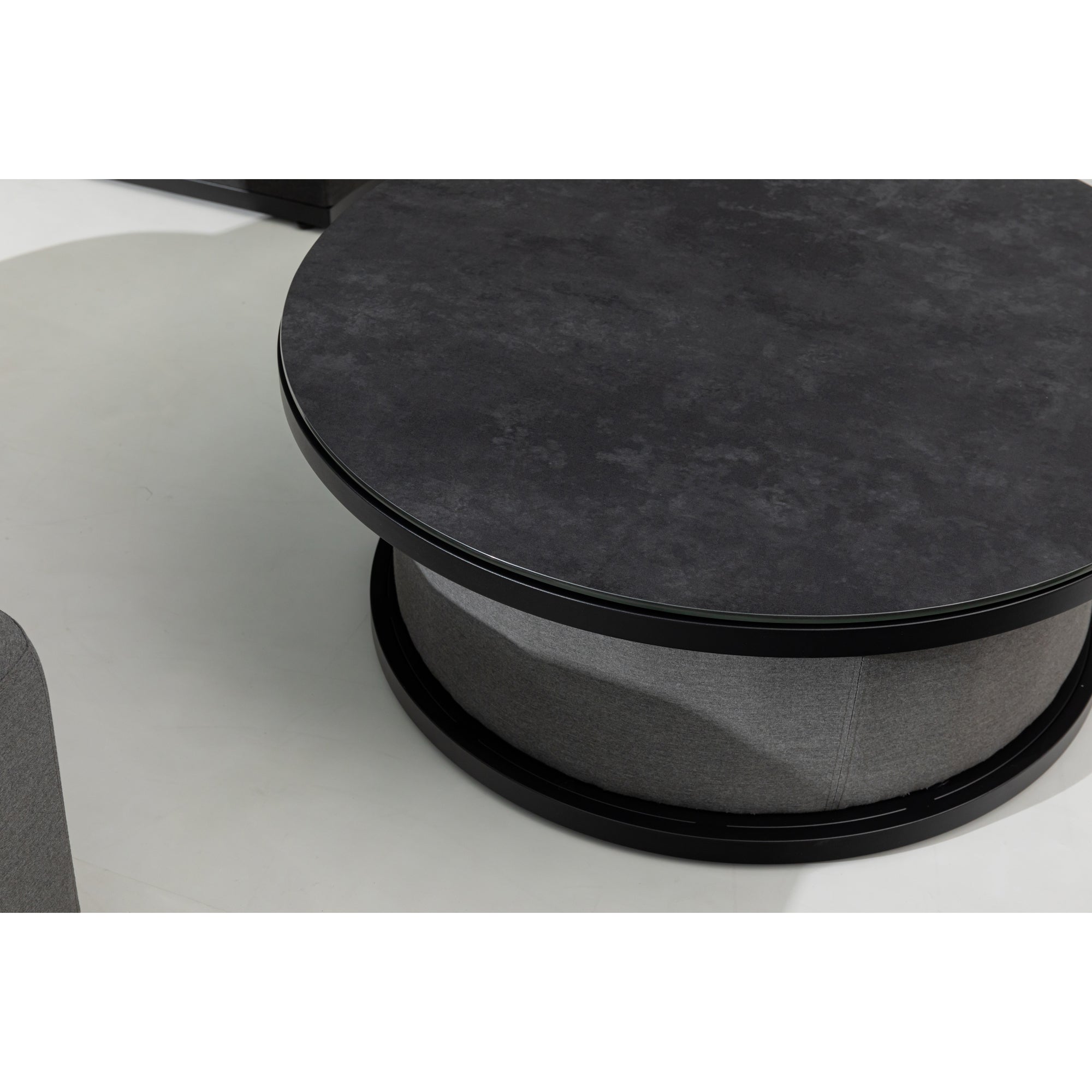 Outdoor Lounge Set Kuredu 100% wetterfest LIKA-TEX® Bezug grau/anthrazit