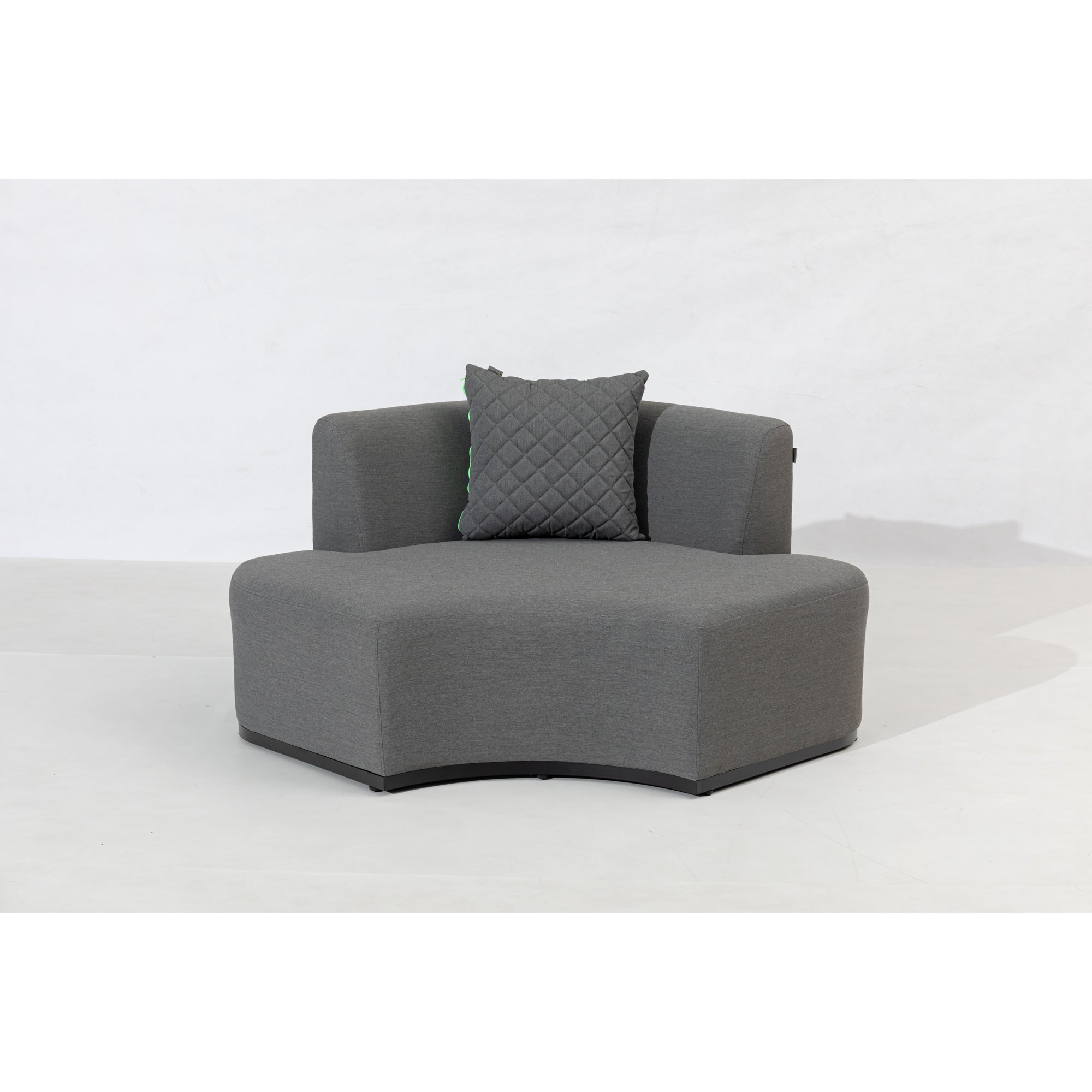 Outdoor Lounge Set Kuredu 100% wetterfest LIKA-TEX® Bezug grau/anthrazit