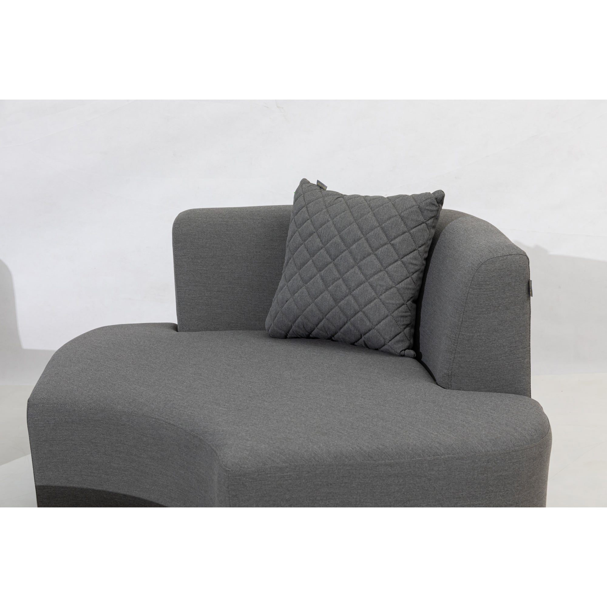 Outdoor Lounge Set Kuredu 100% wetterfest LIKA-TEX® Bezug grau/anthrazit